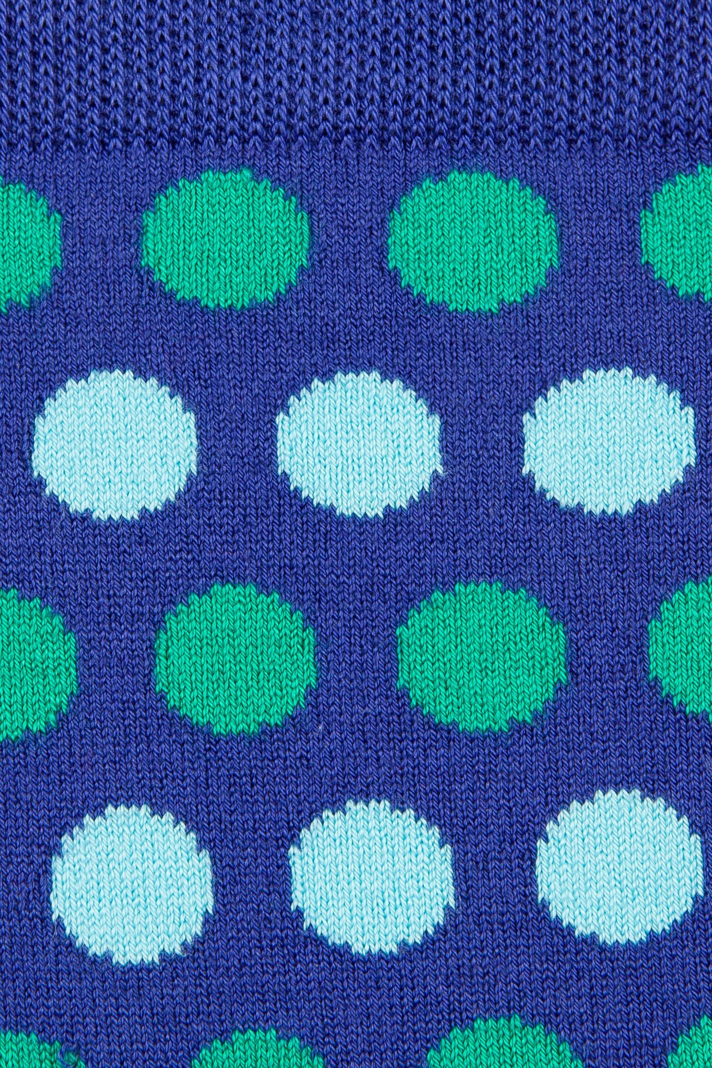 MEN SOCK DOT STRIPE COBALT BLUE 4