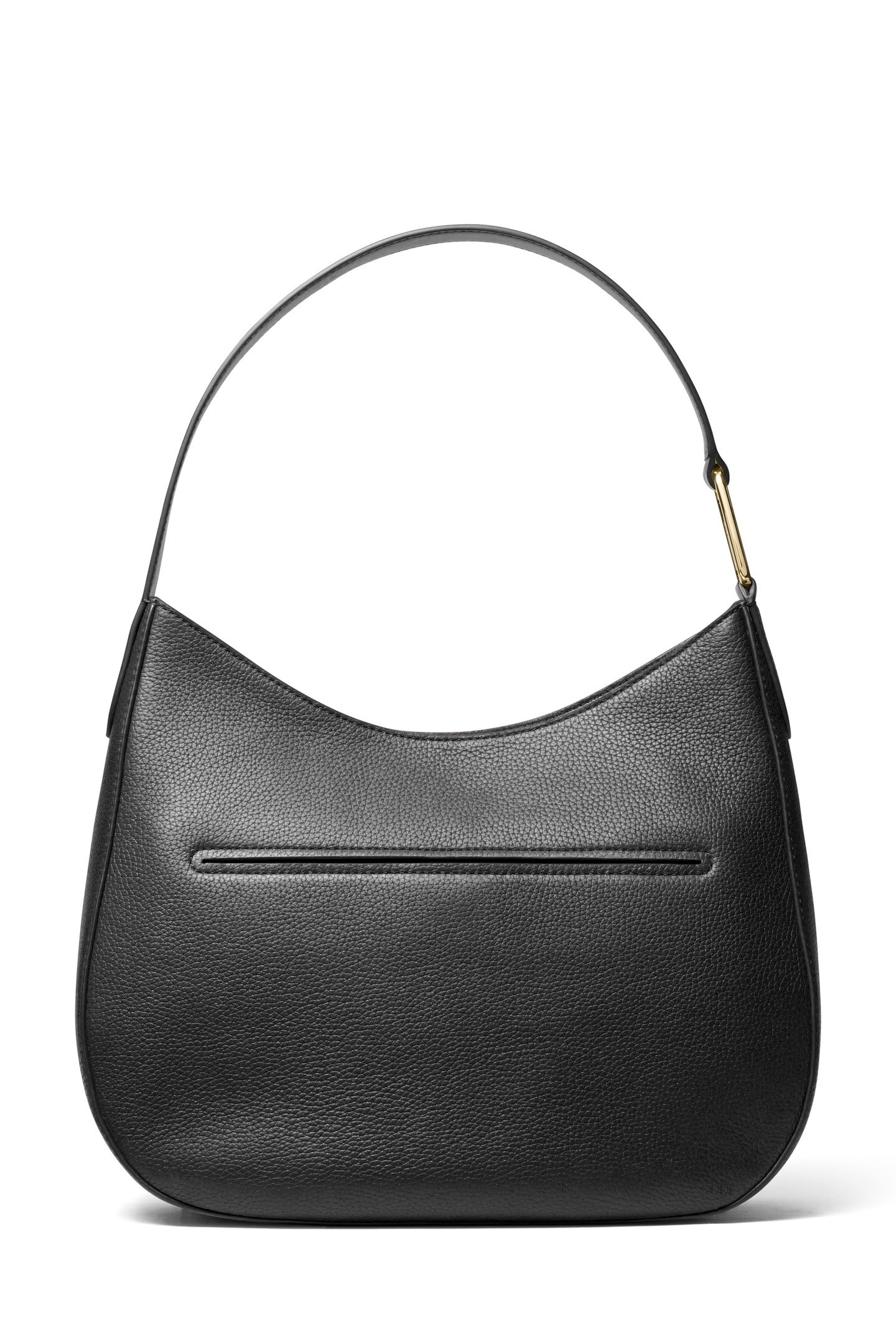 LARGE TOP ZIP HOBO SHOULDER BLACK 3