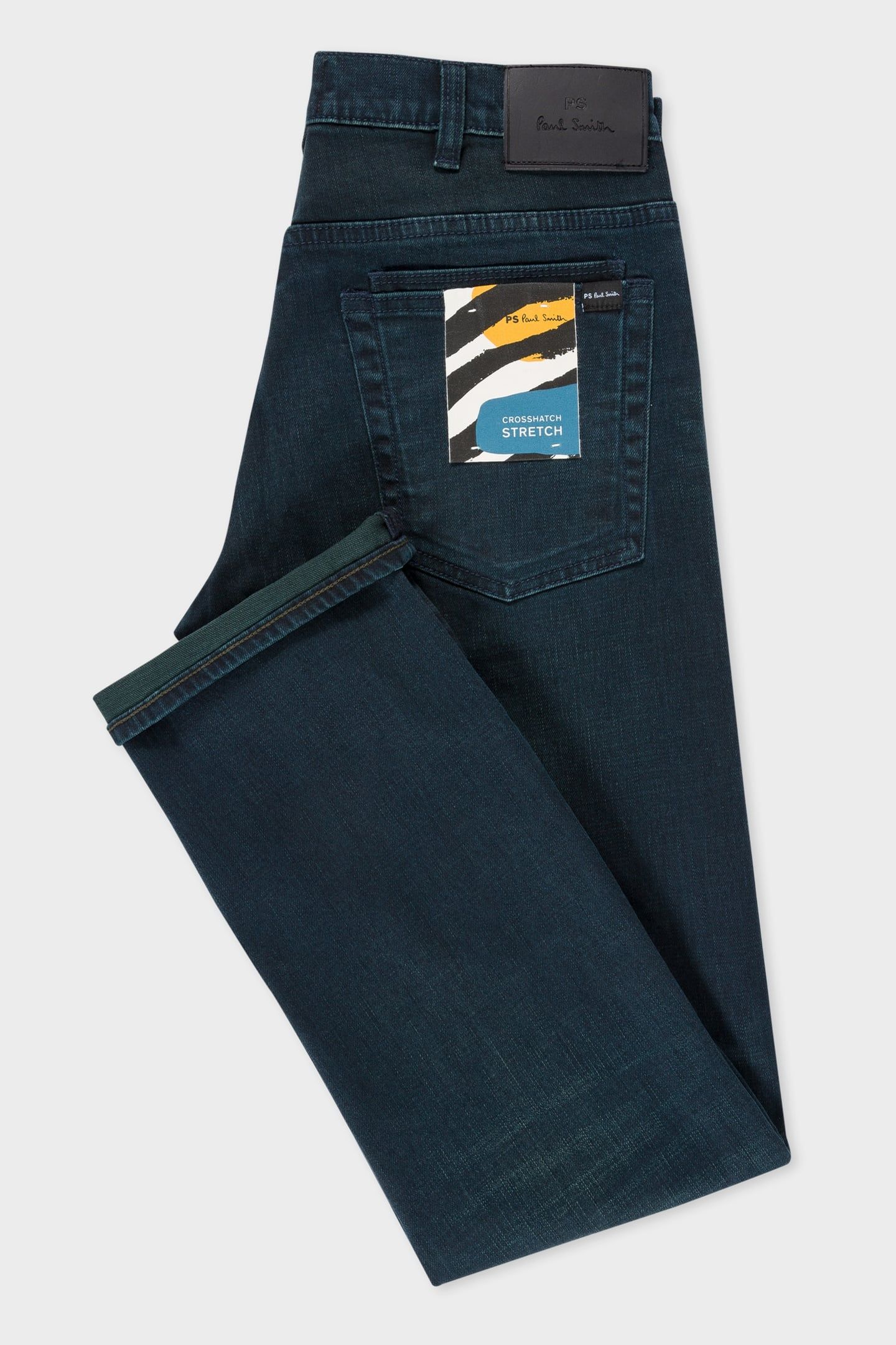 MENS STANDARD FIT JEAN OVER DYED NAVY + WASH 5