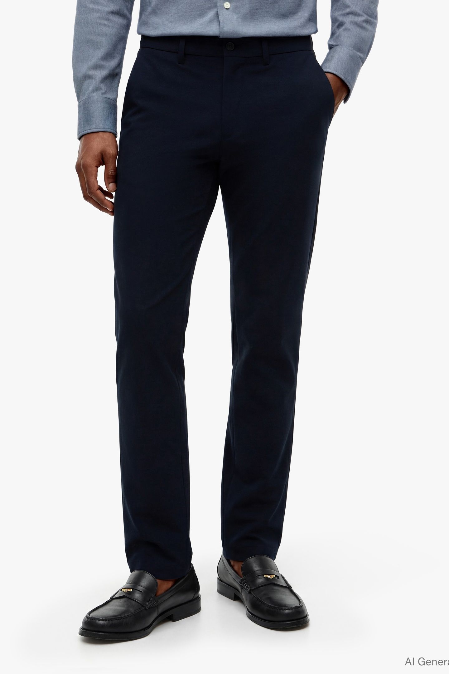 DENTON KNIT TECH CHINO NAVY BLUE 1