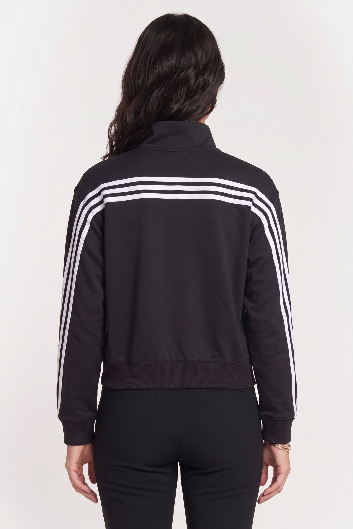 SPORTSWEAR ICONIC WARPPING 3-STRIPES SNAP TRACKTOP BLACK 2