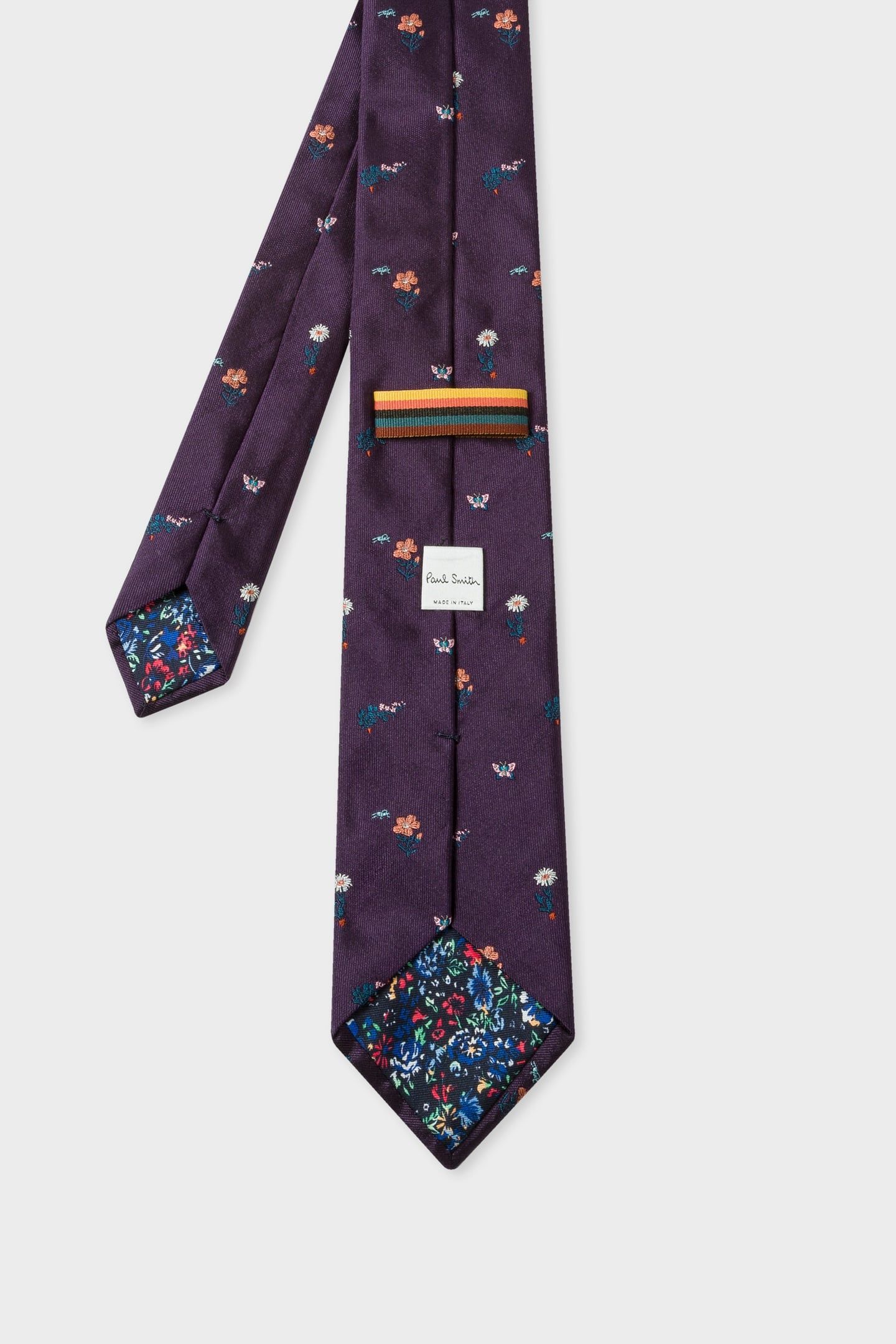 MEN TIE CLASSIC AUBERGINE 2