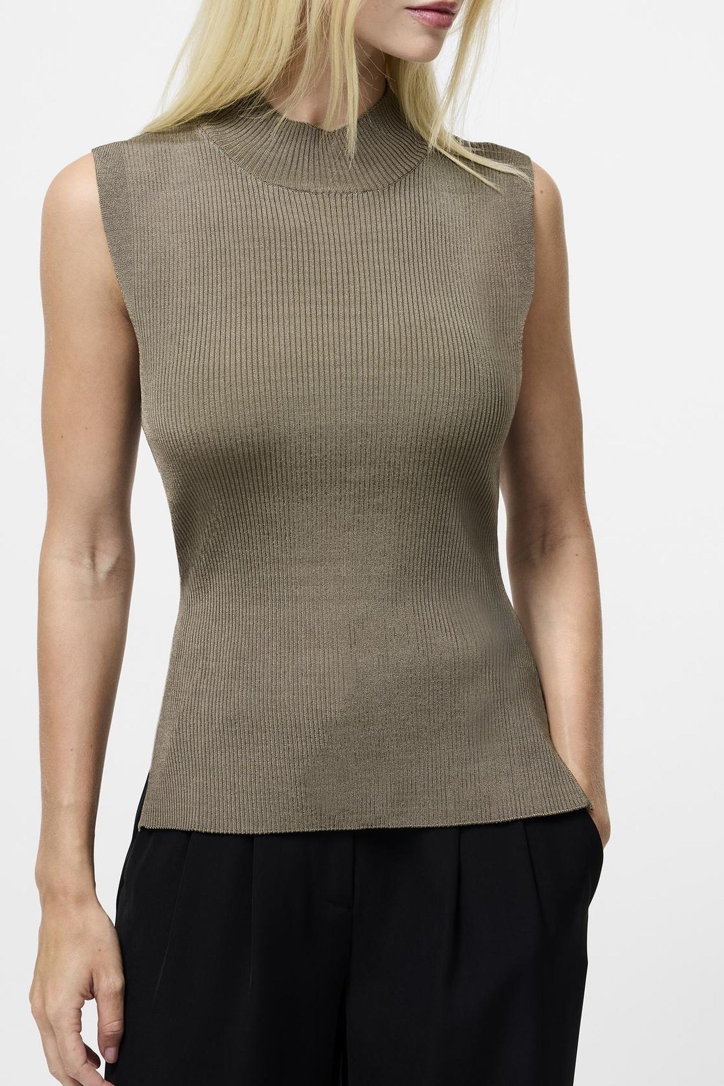 SLVLSS HIGH NECK JUMPER WASHED KHAKI WASHED KHAKI 1