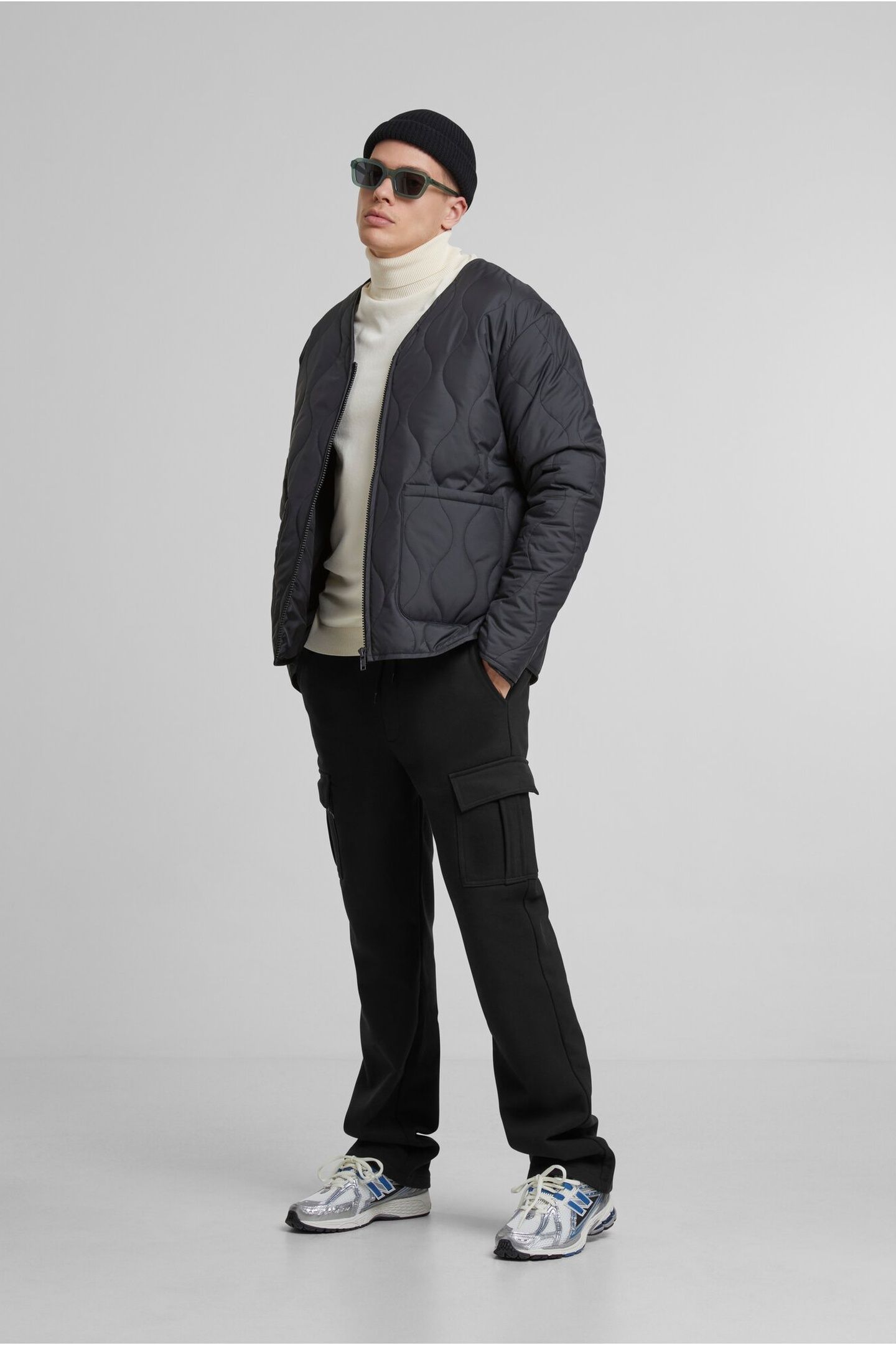 PADDED QUILTING JACKET BLACK 6