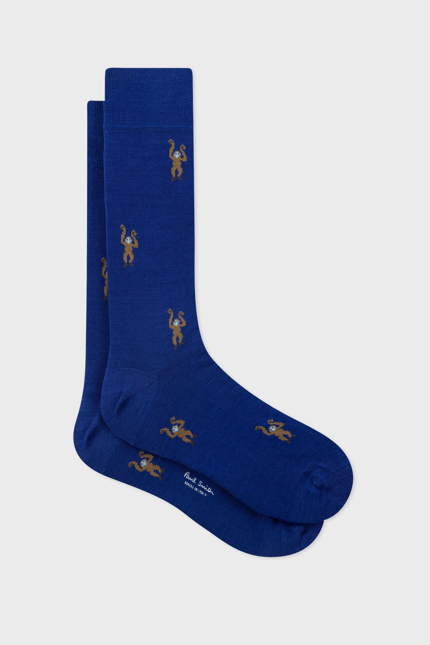 MEN SOCK MONKEY COBALT BLUE 3