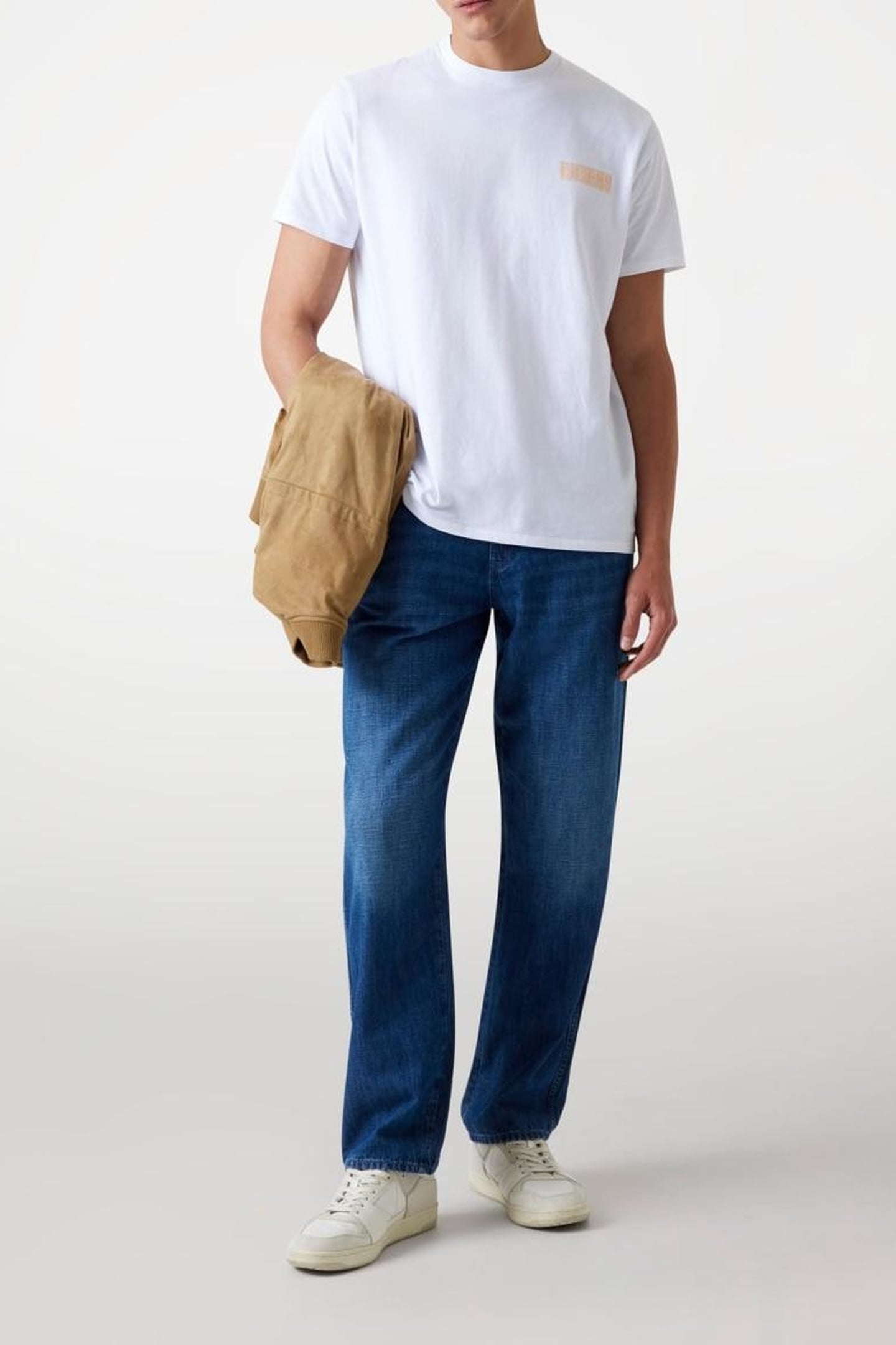 SS BSC PAINTERS TEE PURE WHITE/ENERGY PE 3