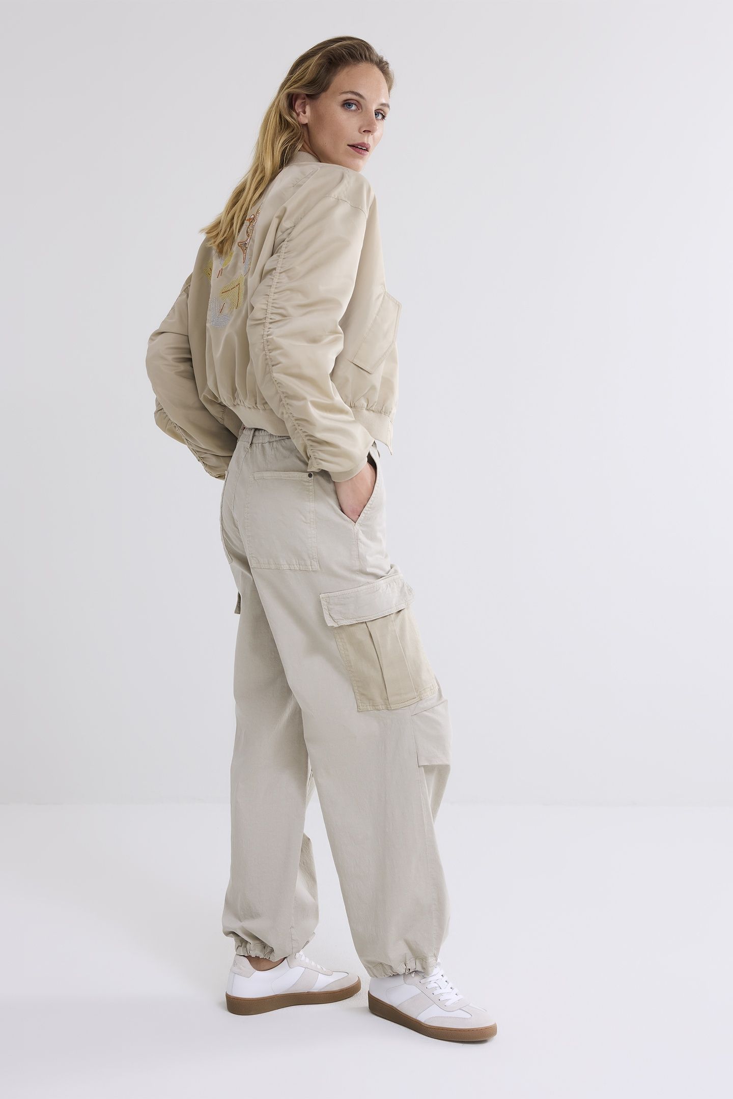 CARGO PANTS BRISK STRETCH COTTON TWILL CASHMERE 3