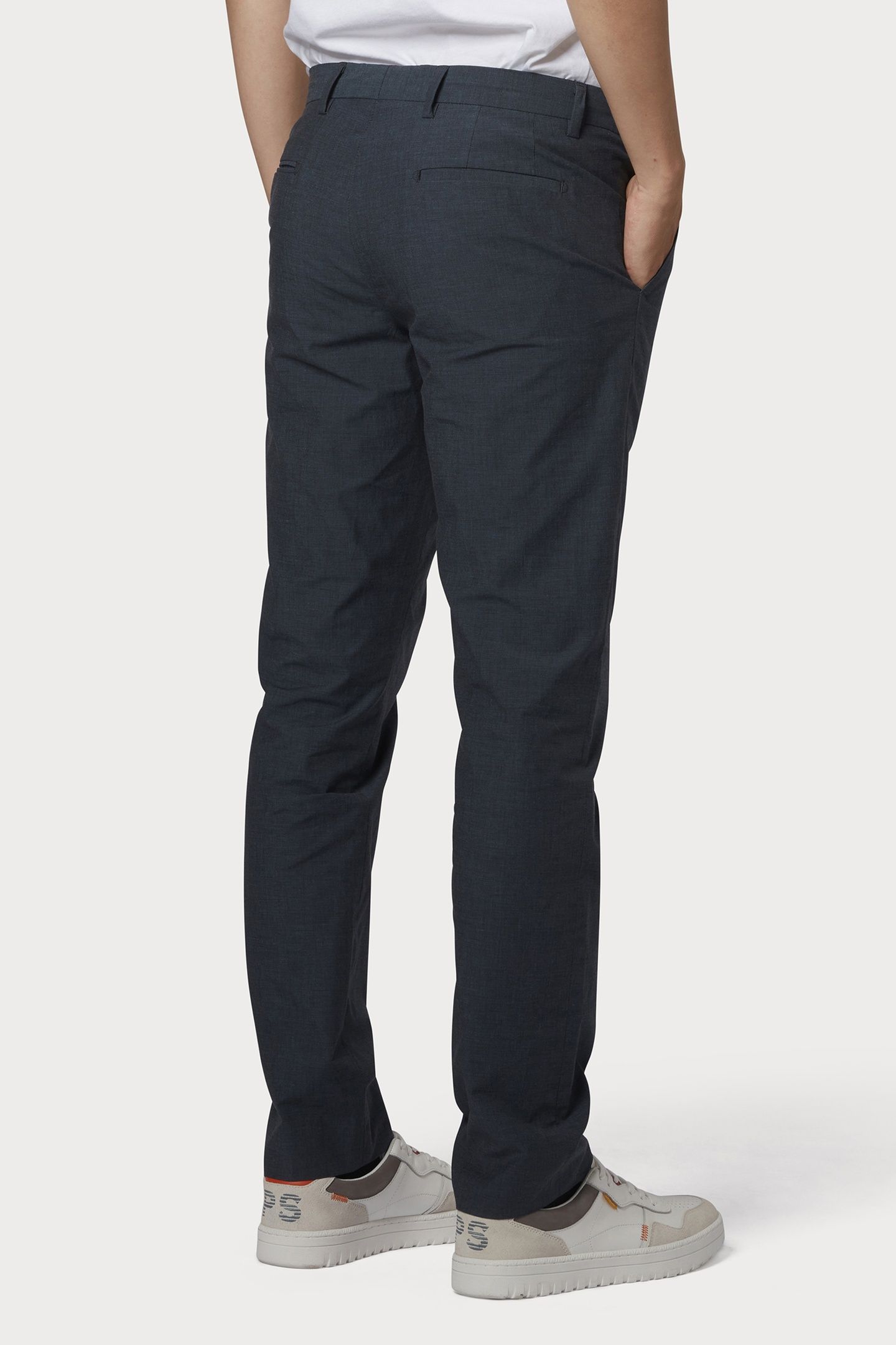 MENS MID FIT CHINO PETROL BLUE 2