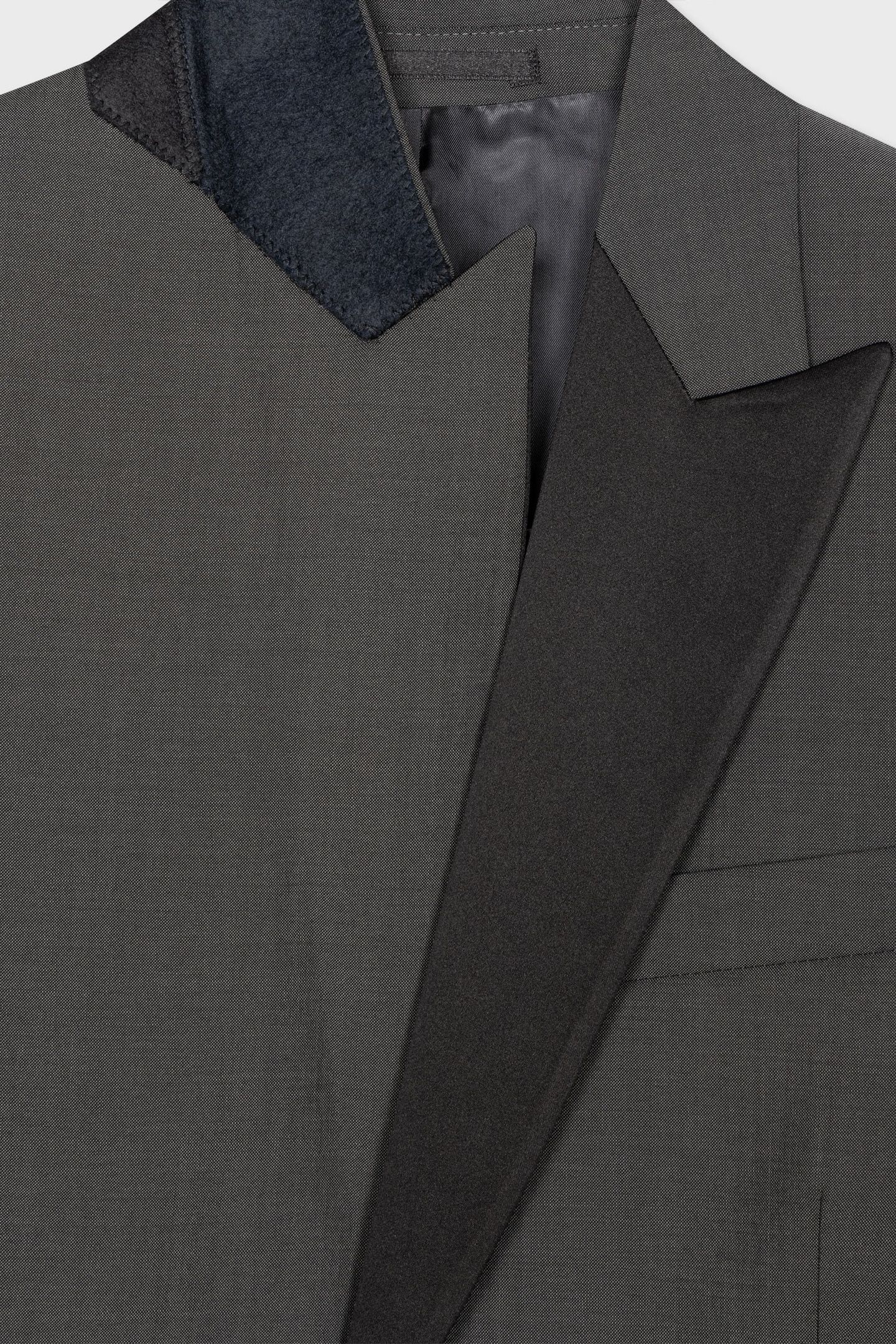 MENS TAILORED FIT 1BTN EVENING SUIT SLATE 7