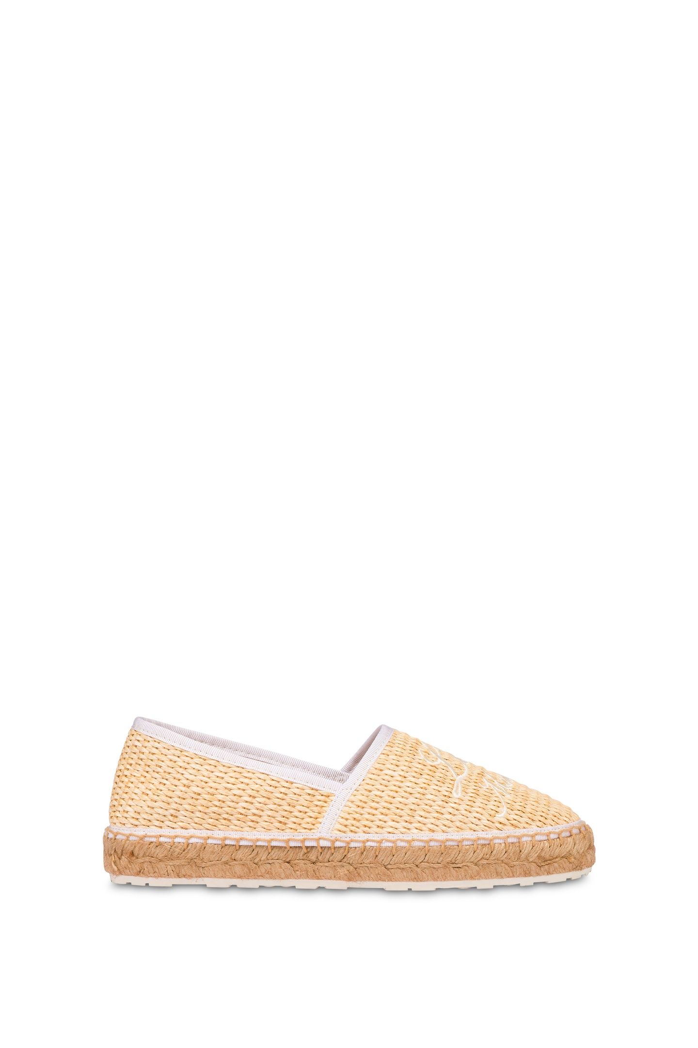 RAFFIA ESPADRILLES WITH EMBROIDERY WHITE 1