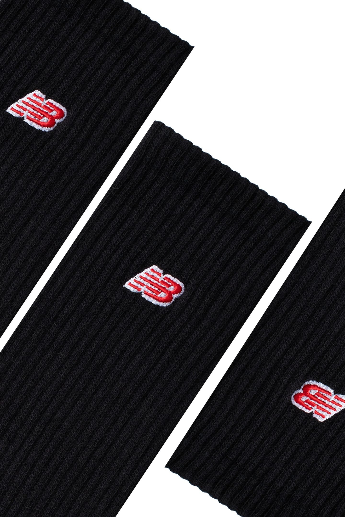 UNISEX PATCH LOGO CREW 3 PACK BLACK 3