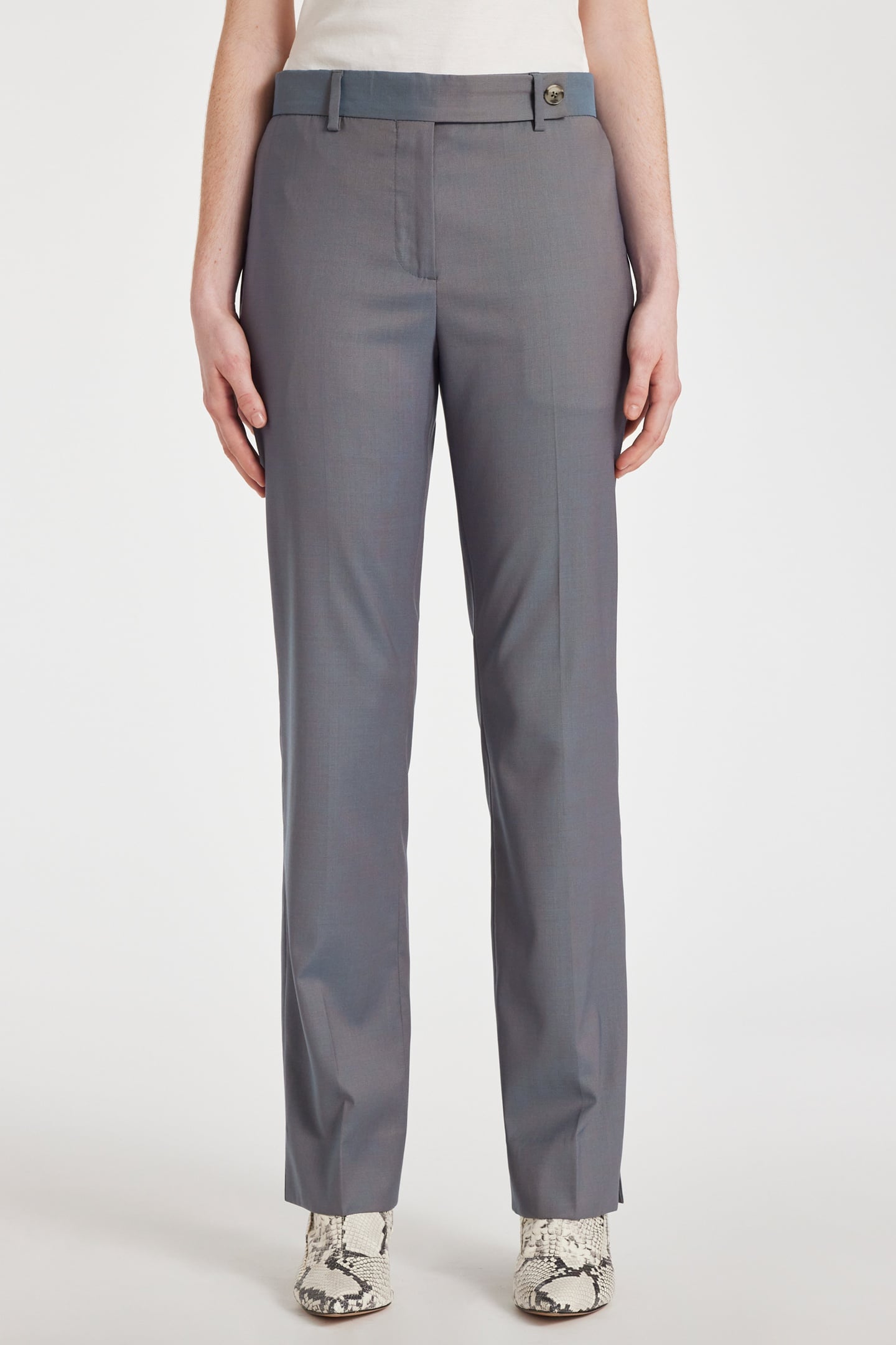 WOMENS TROUSERS GREYISH BLUE 1