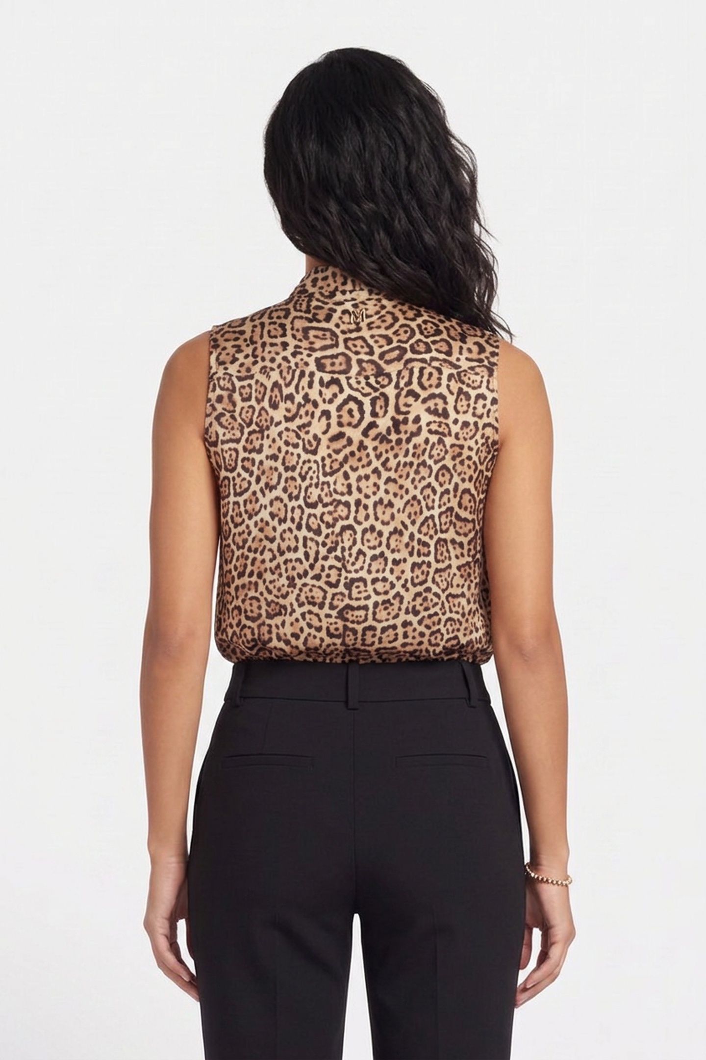 ALANIS BOW SL BLOUSE CHARMING LEOPARD ALL 2