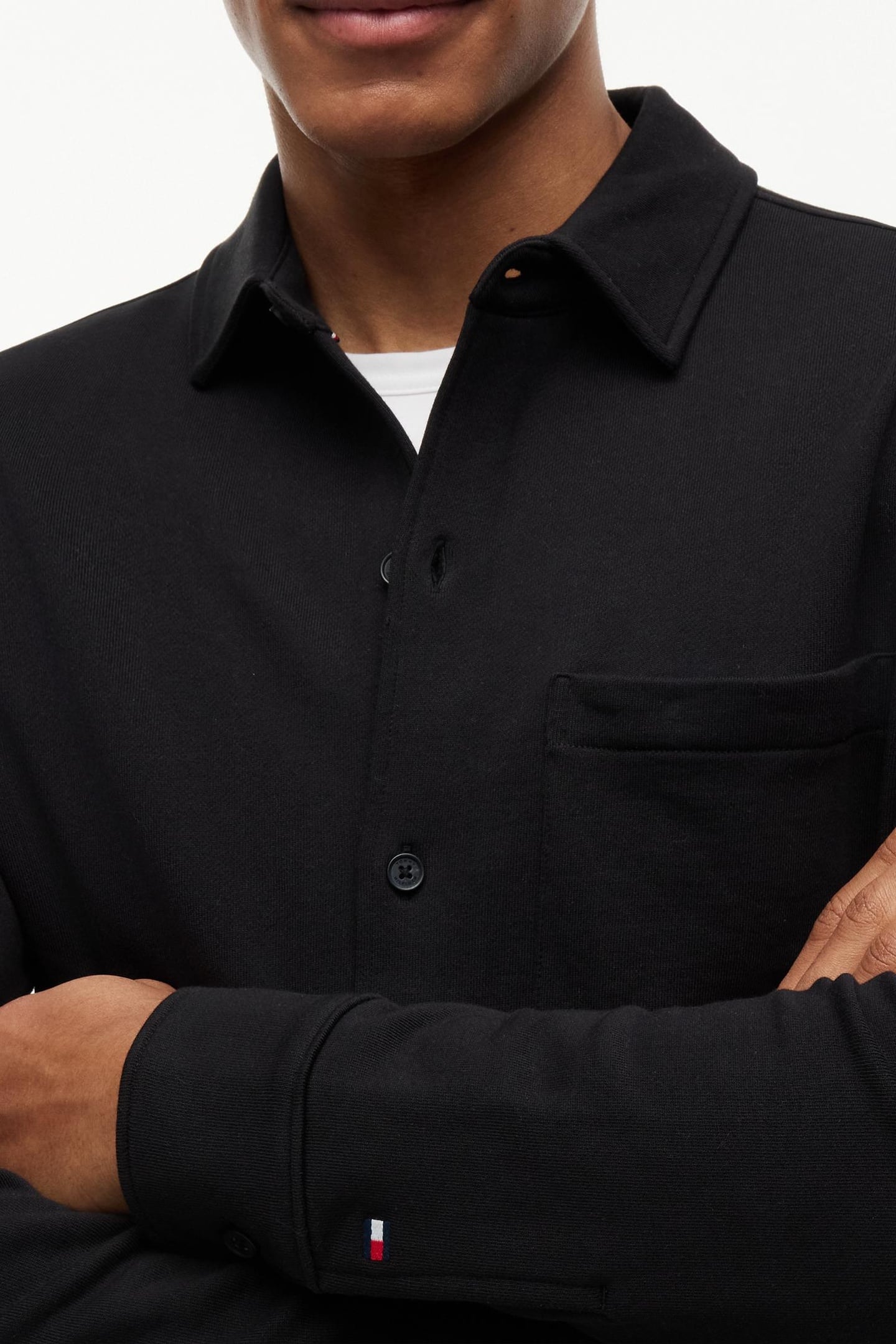 BUTTON-UP CHEST-POCKET JACKET BLACK 5