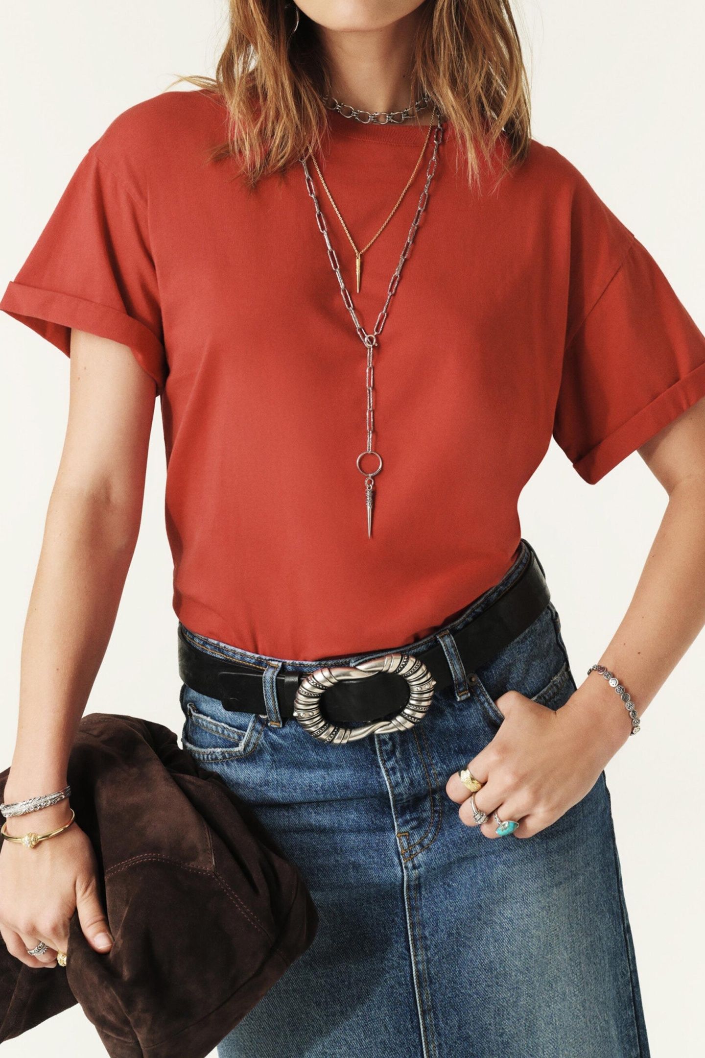 SHORT SLEEVES TEE ROUGE 5