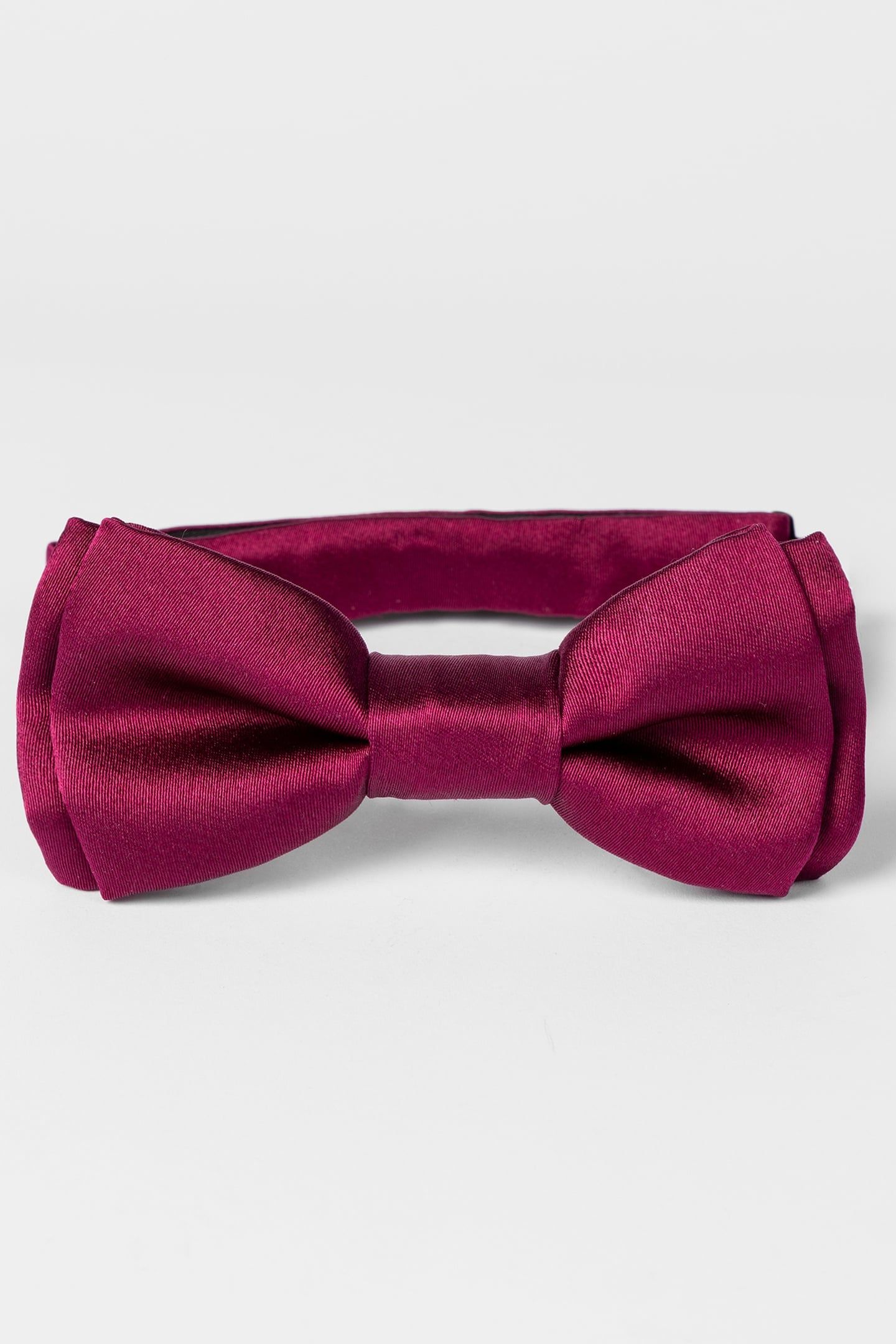 MEN BOWTIE PLAIN SILK FUCHSIA 2