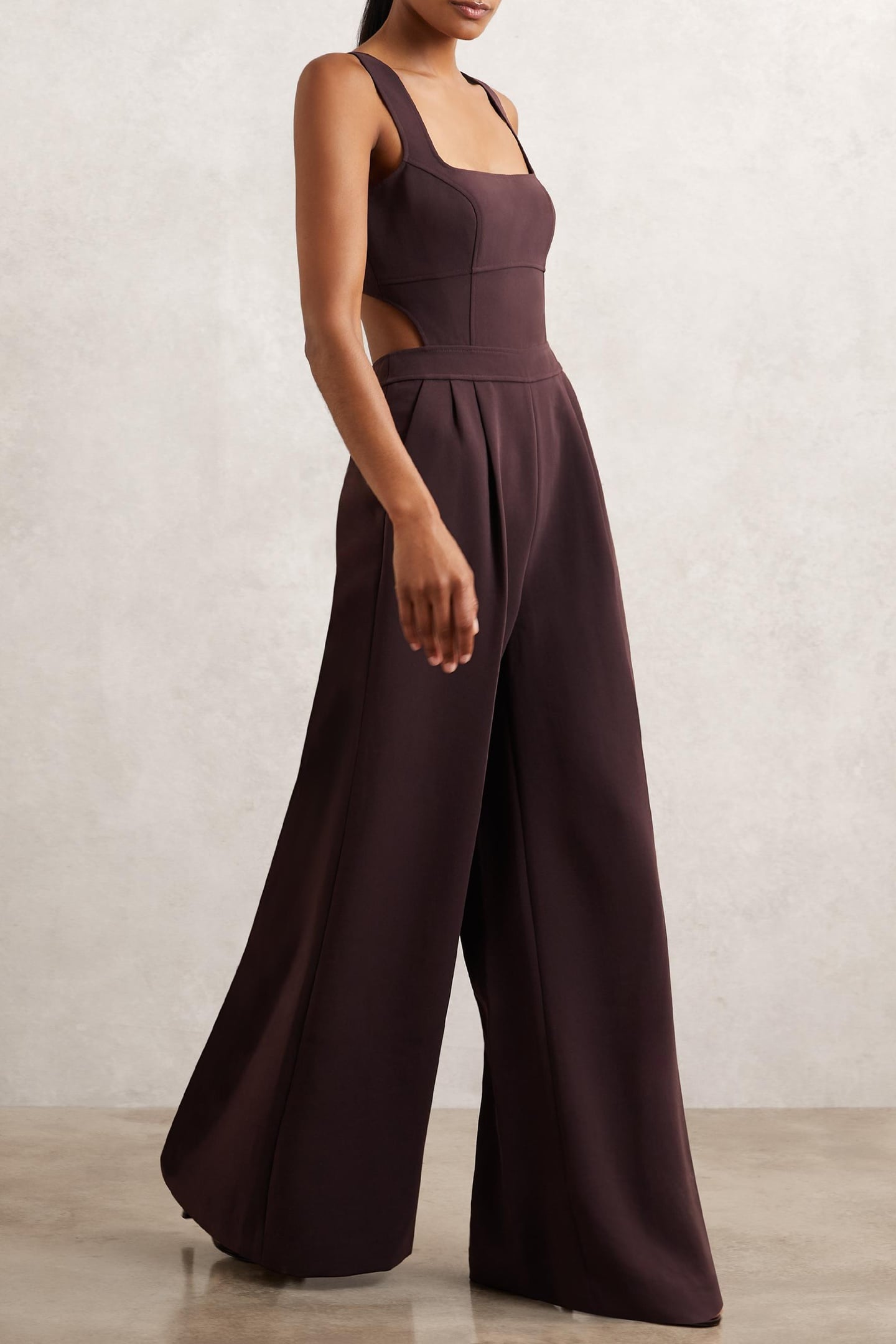 WIDE LEG OCCASION JUMPSUIT BURGUNDY 3