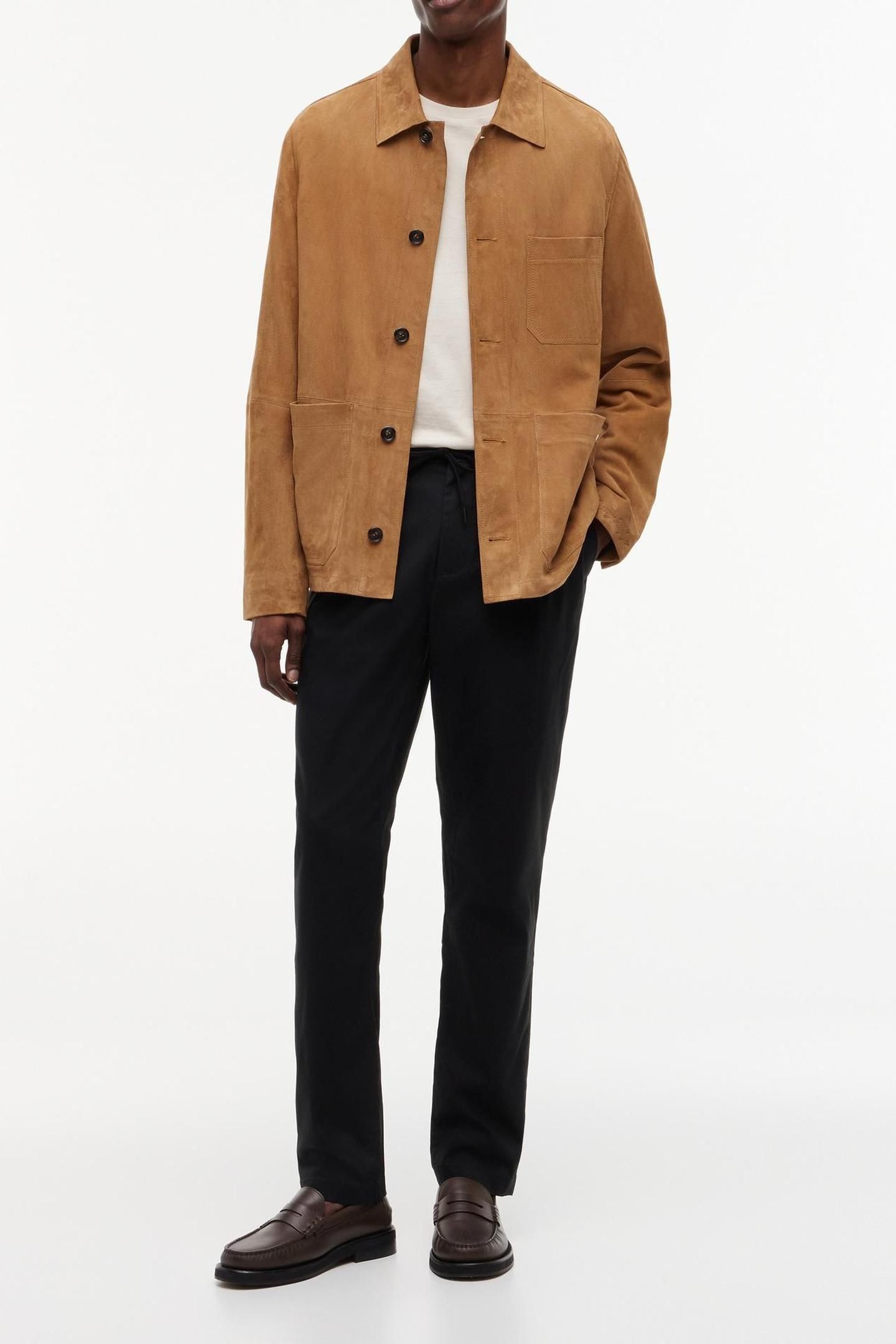PERFORMANCE HARLEM TAPERED TWILL TROUSERS BLACK 2