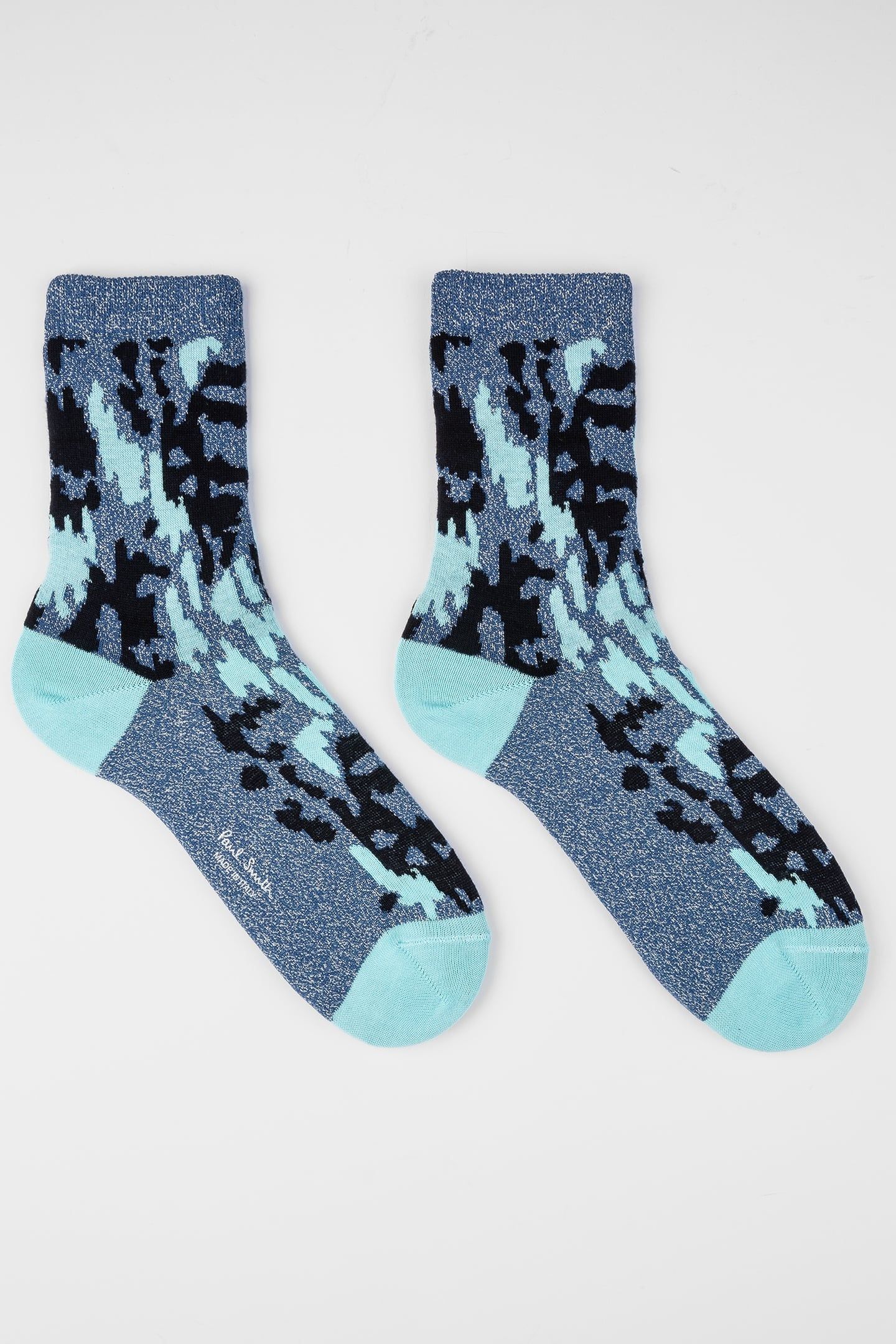 WOMEN SOCK BRITNEY CAMO TURQUOISE 2