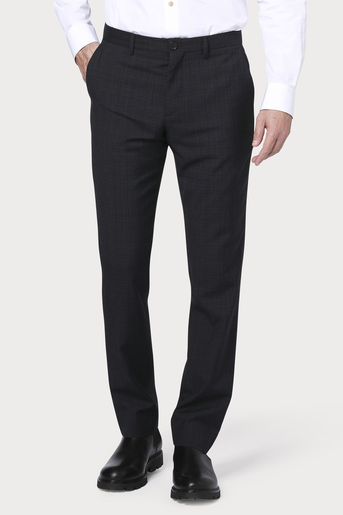 MENS CHINO MID FIT BLACK 1