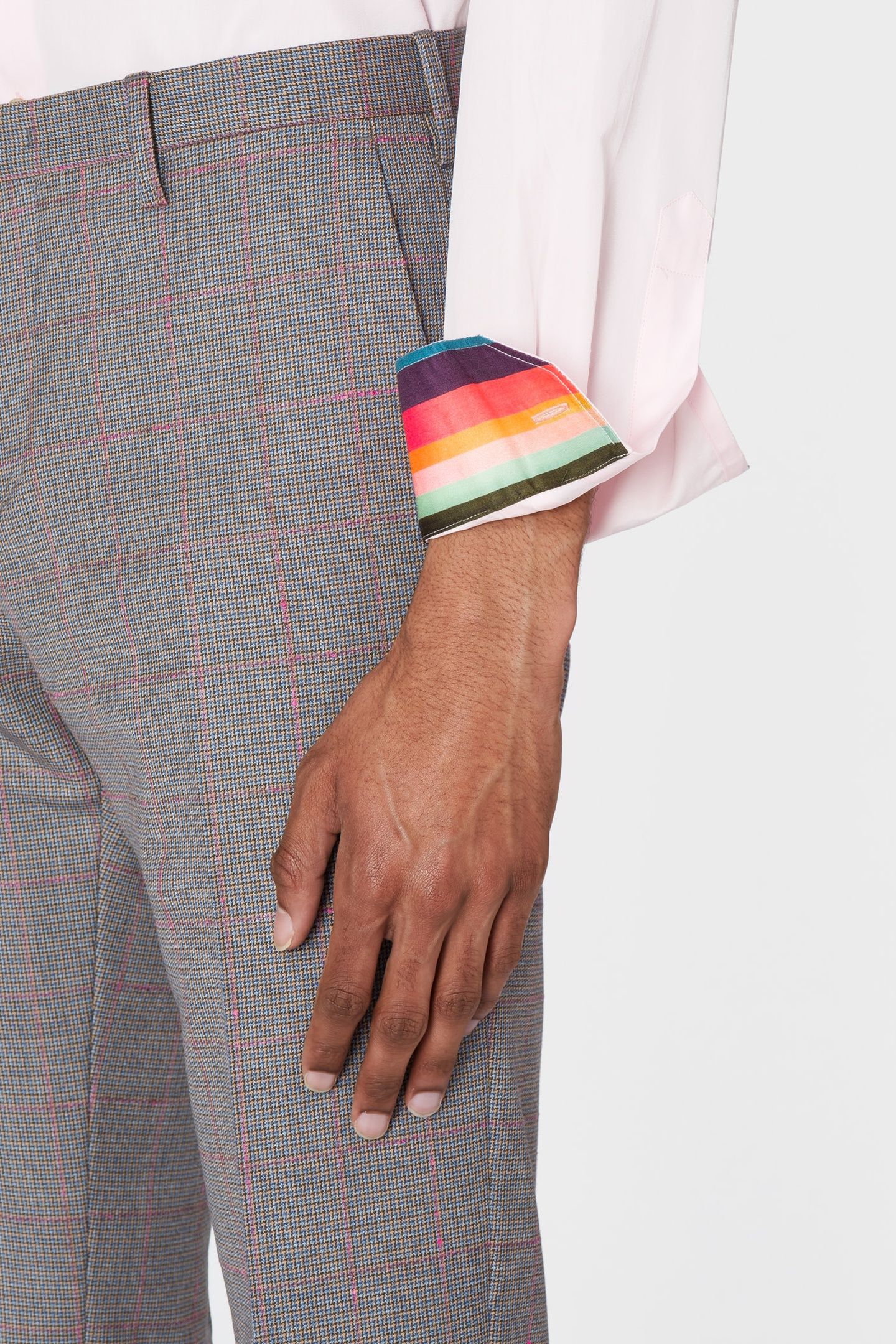 GENTS S/C TAILORED SHIRT POWDER PINK 6