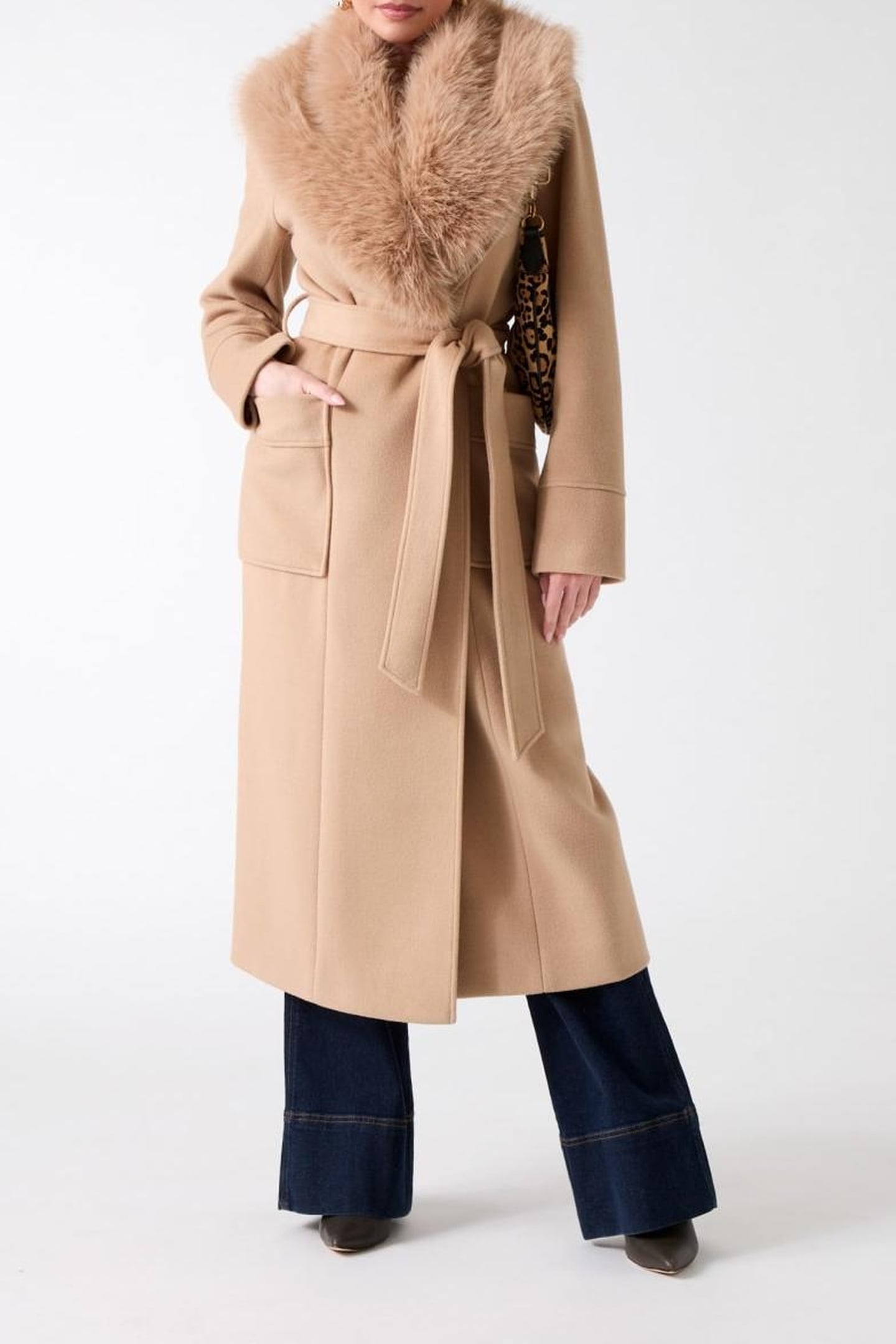 CHARLIZE PLAID COAT HERB TAN MULTI 2