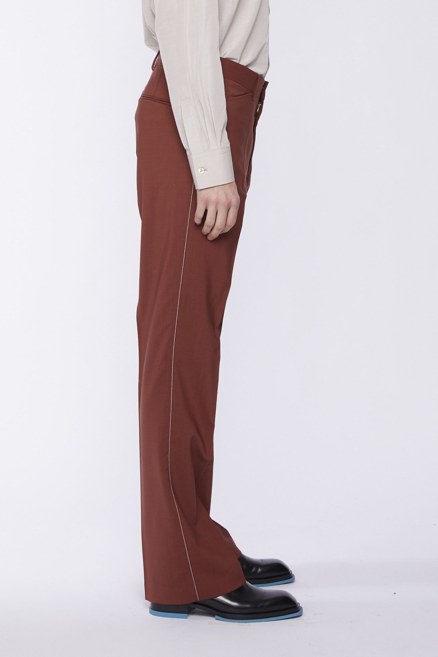 GENTS TROUSER BRICK RED 5