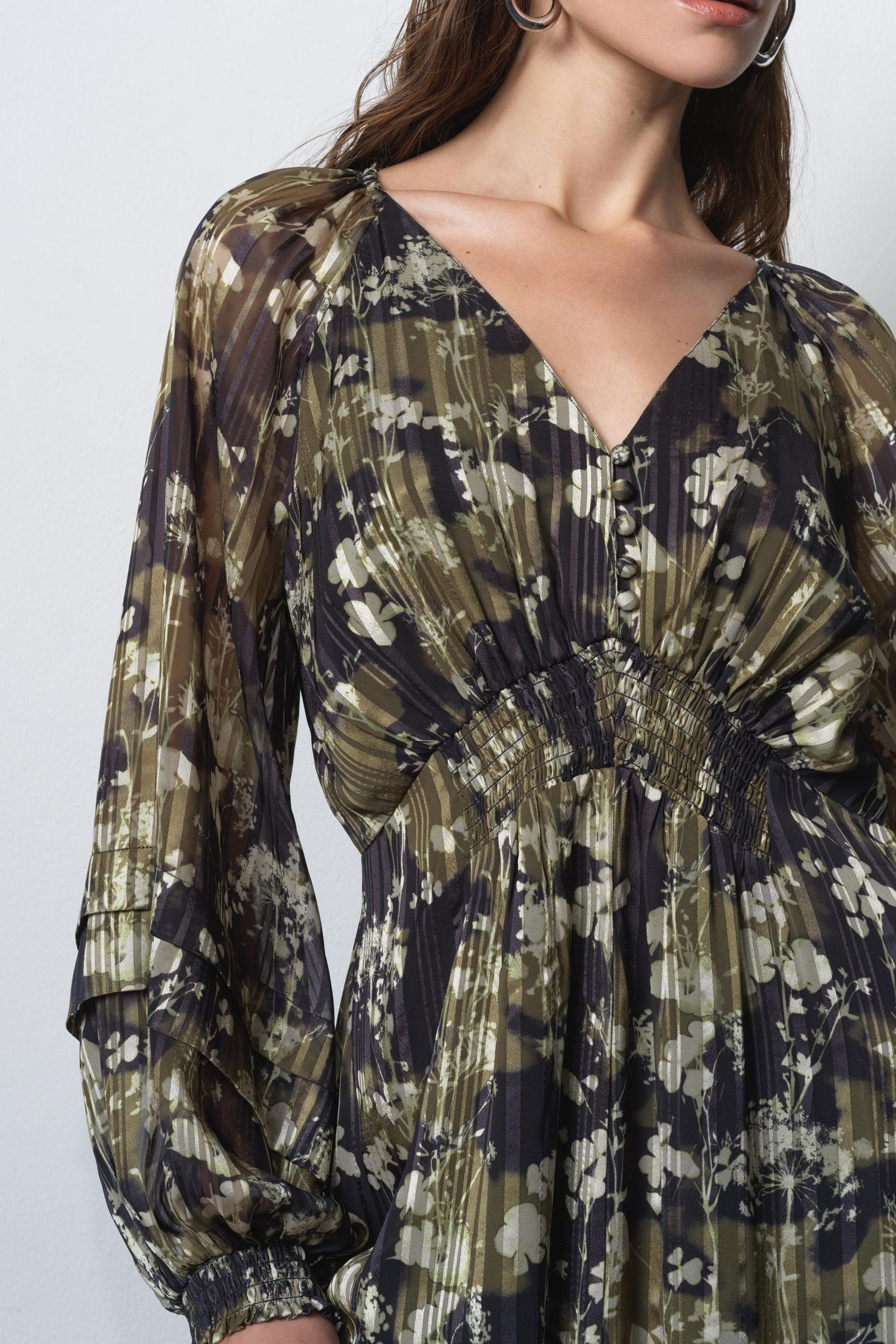 LIZZY MADELINE CREPE DRESS MADELINE GREEN MULTI MADELINE GRE 4