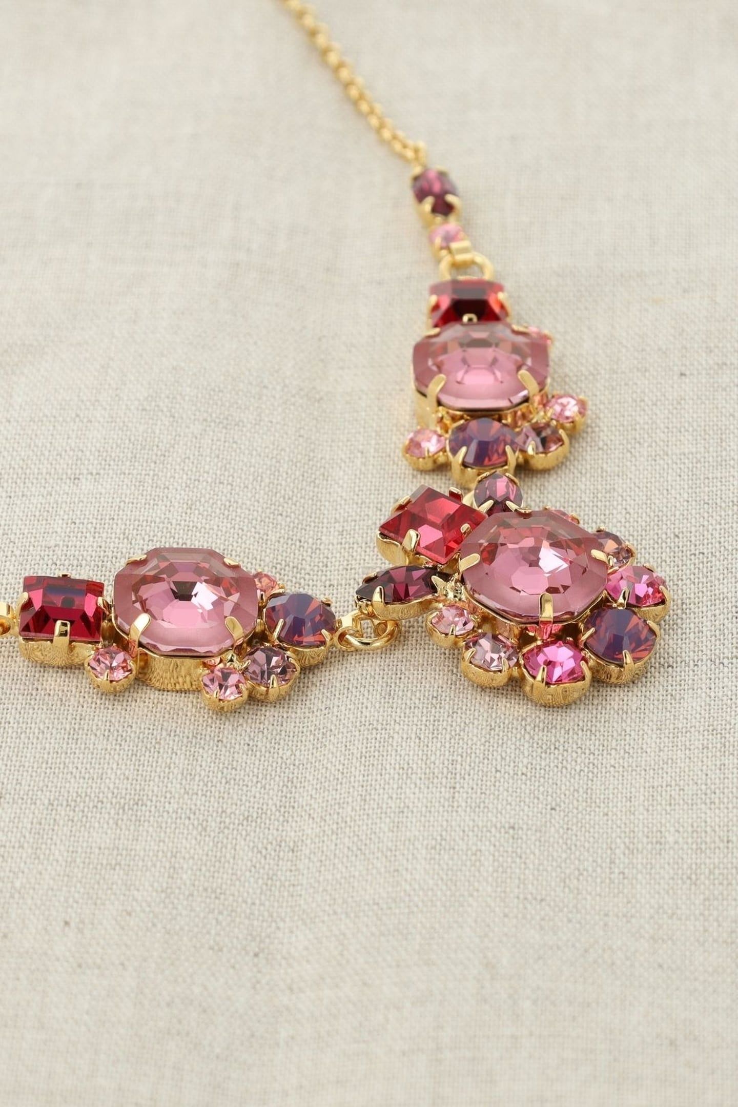 LALIQUE NECKLACE PINK PINK 7