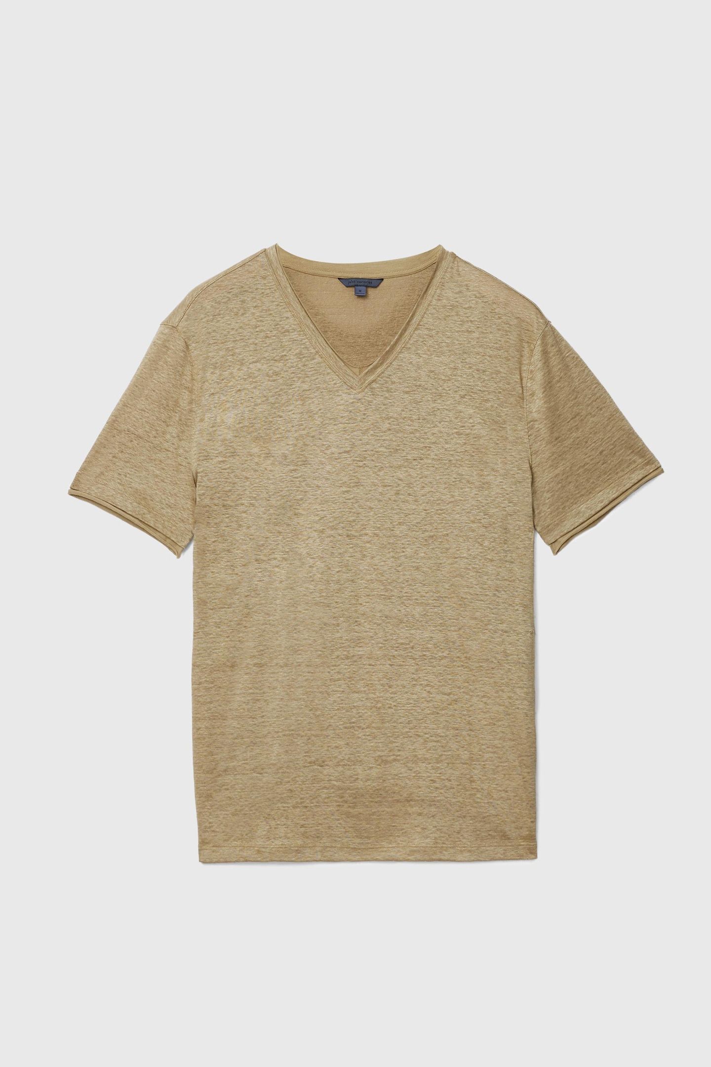 WOOSTER SLIM FIT SS LINENV-NECK TWIG 2