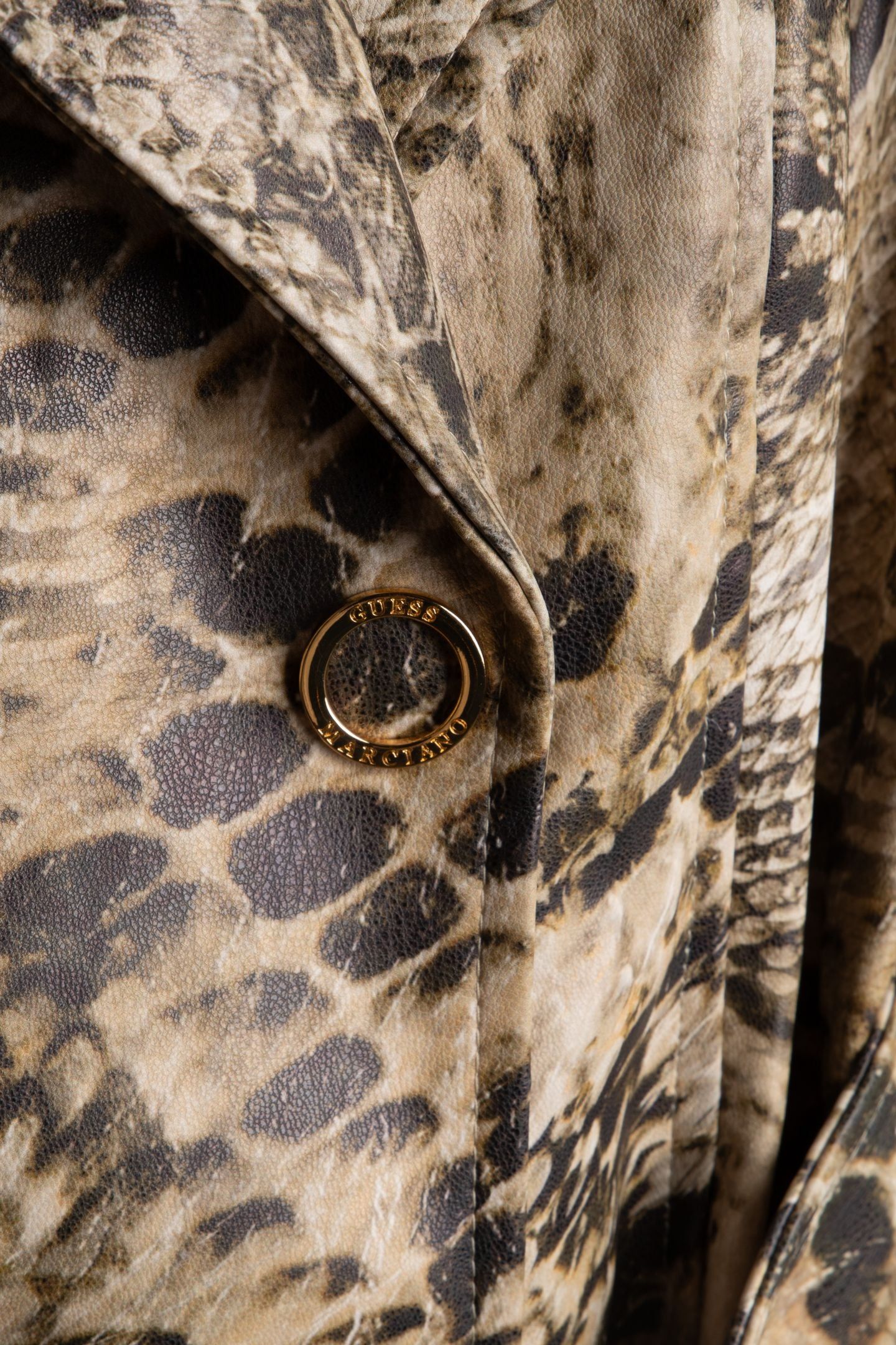 NATALIE SHORT TRENCH JUMBLE SKIN PRINT 4