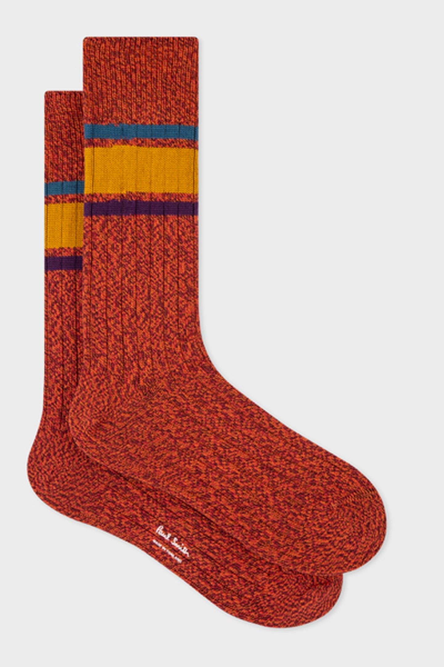 MEN SOCK TWISTY TOP BURGUNDY/ BORDE 2