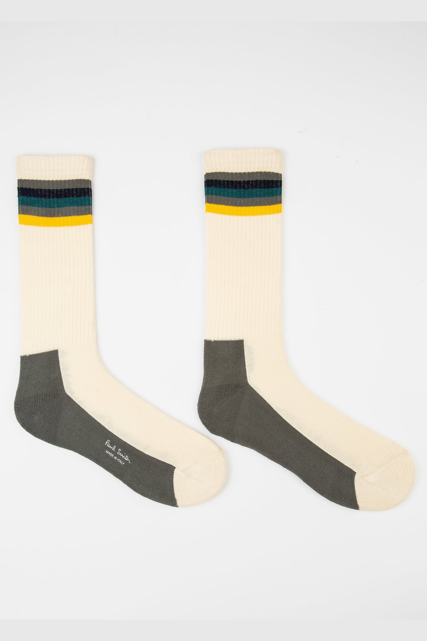 MEN SOCK ALFONZO STRIPE WHITE 5