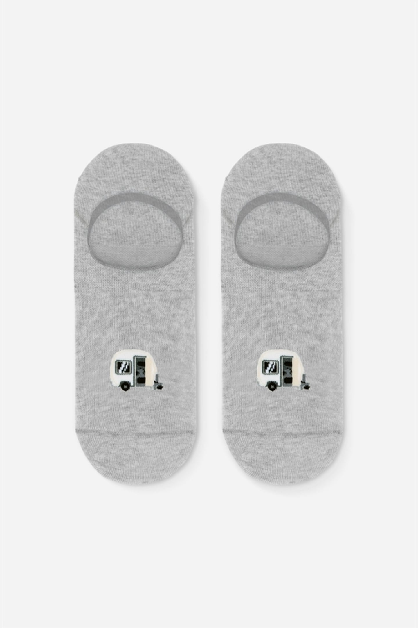 A-DAM 3-PACK CASUAL SOCKS MEL CARAVAN GREY MELANGE 2