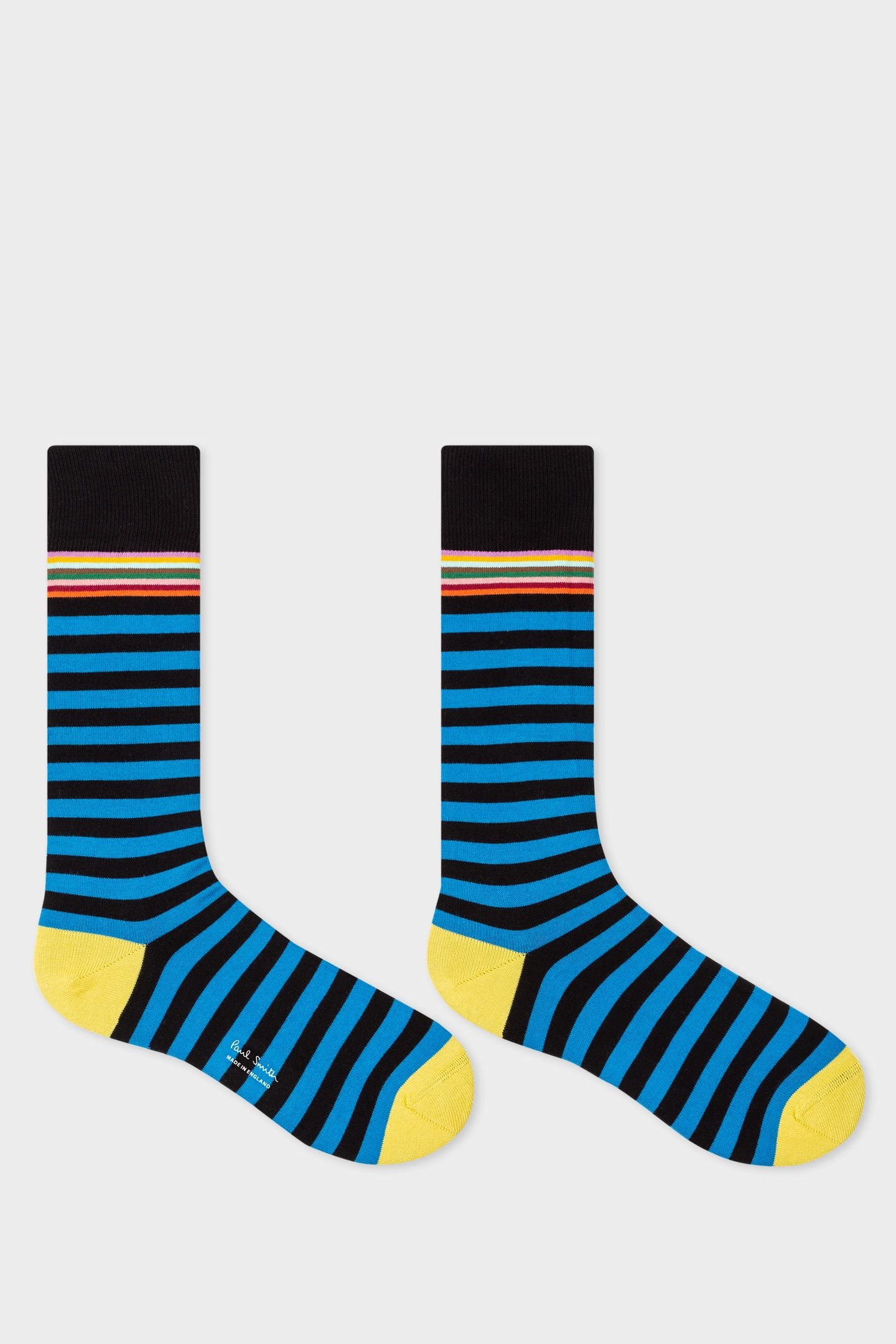 MEN SOCK TWO STRIPE BLACK 4