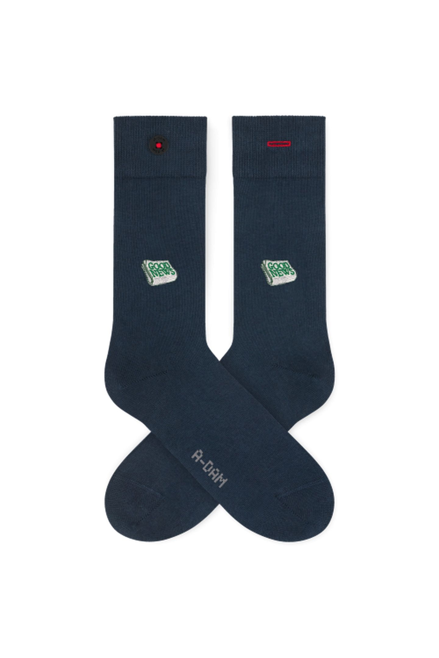 A-DAM 3-PACK CASUAL SOCKS NAVY GOOD NEWS NAVY 2
