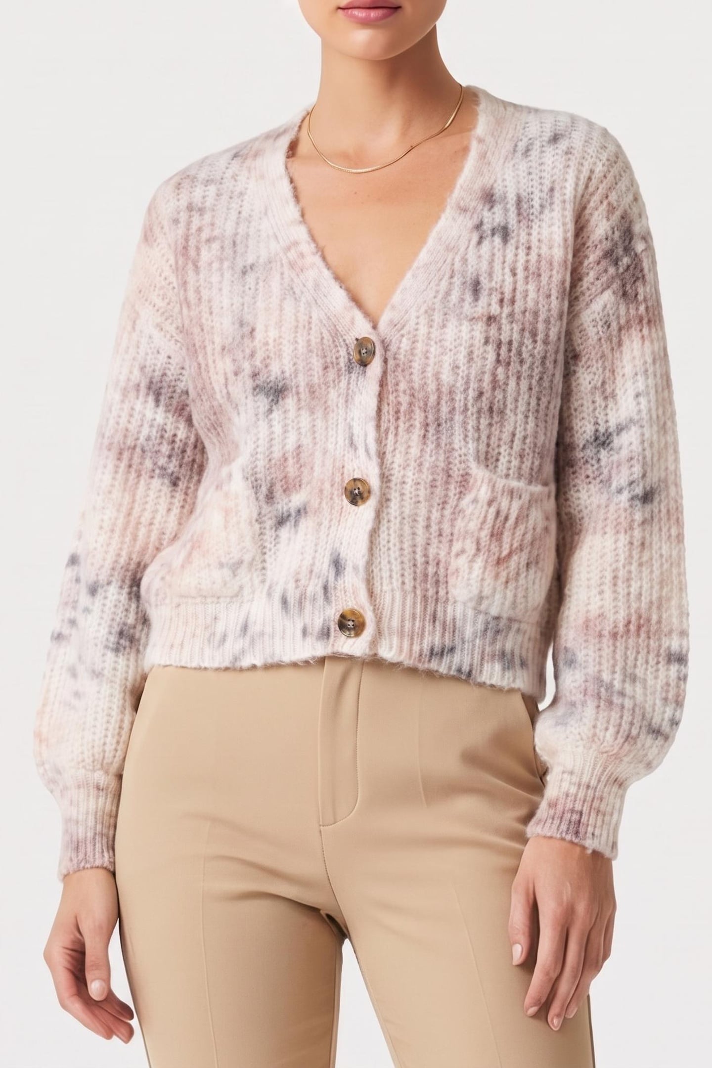 ABIR PRINTED CARDI S SNOW LYNX 1