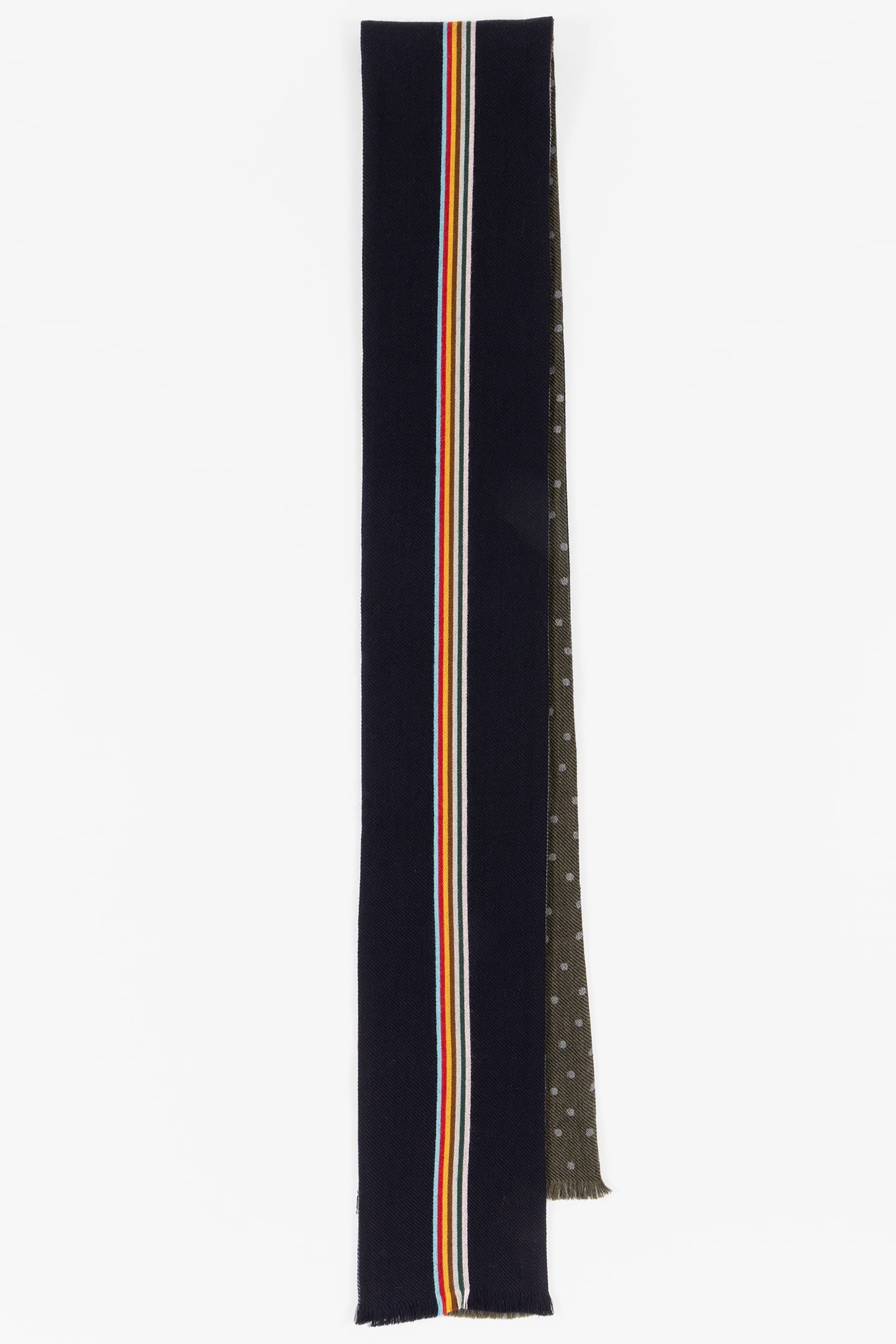 MEN SCARF SKINNY SIGNTR NAVY 5