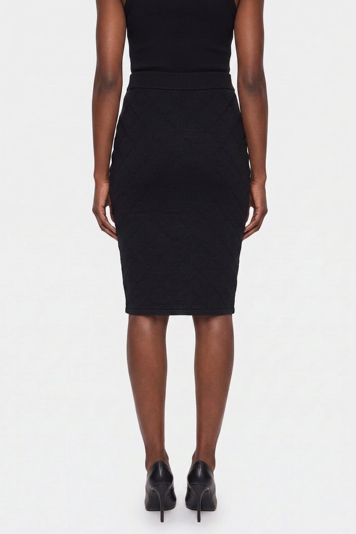 MILEY PENCIL SKIRT JET BLACK A996 2