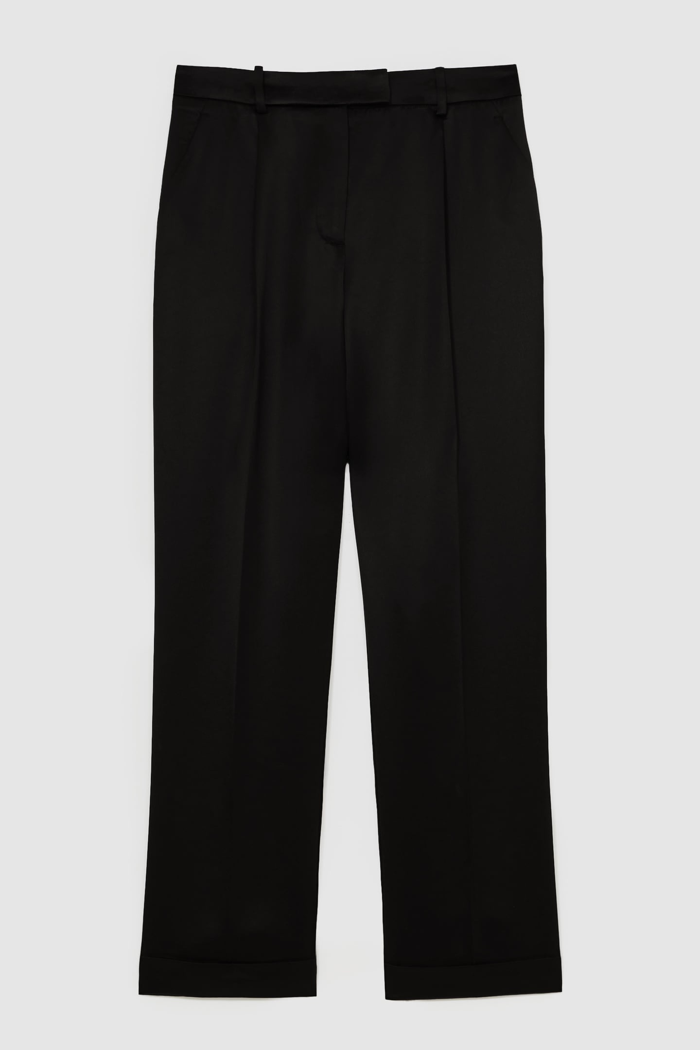 SATIN TAPER TROUSER BLACK 4