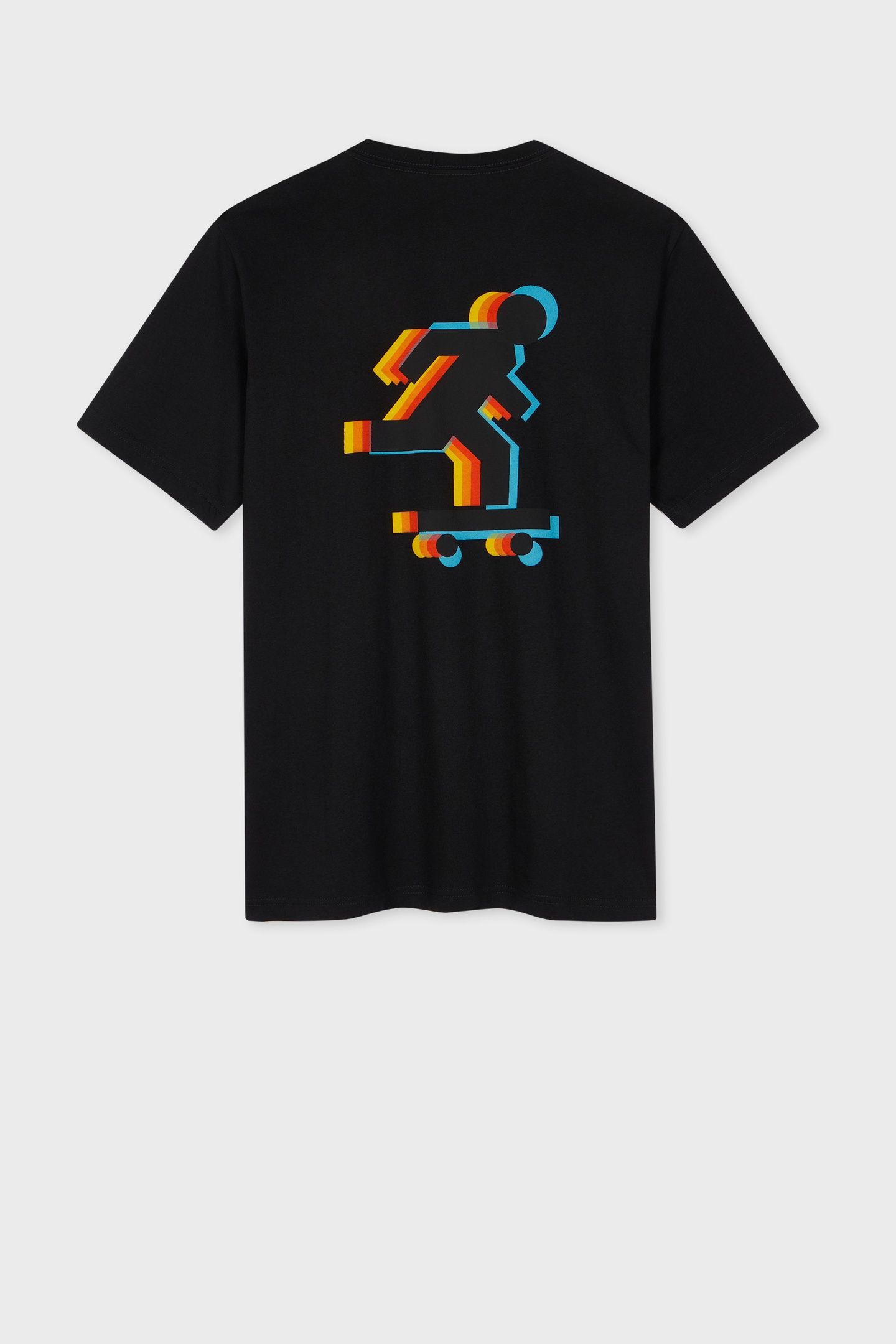 MENS REG FIT SS T SHIRT SKATER BLACK 6