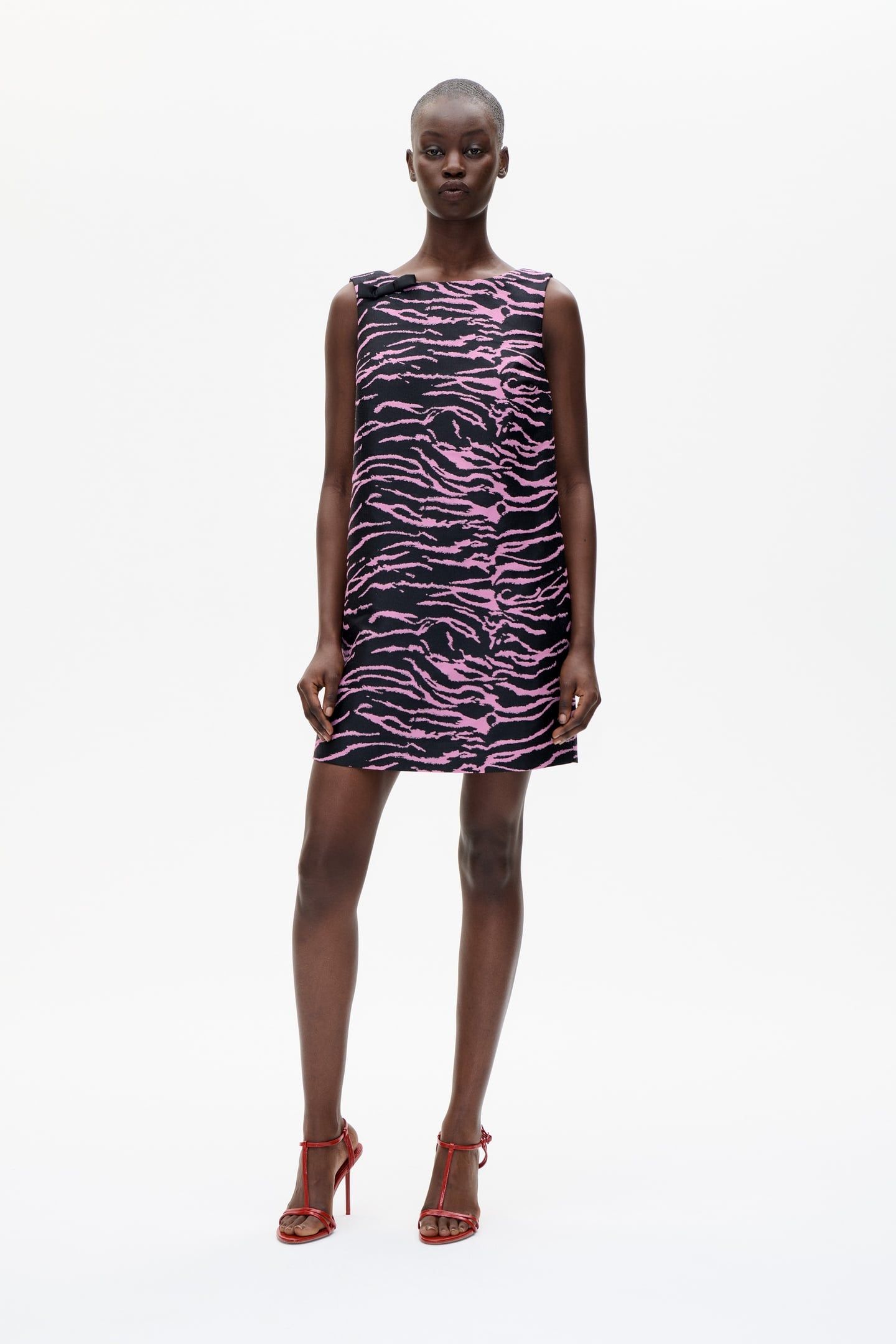 AVONA DRESS MAUVE ORCHID ZEBRA 1