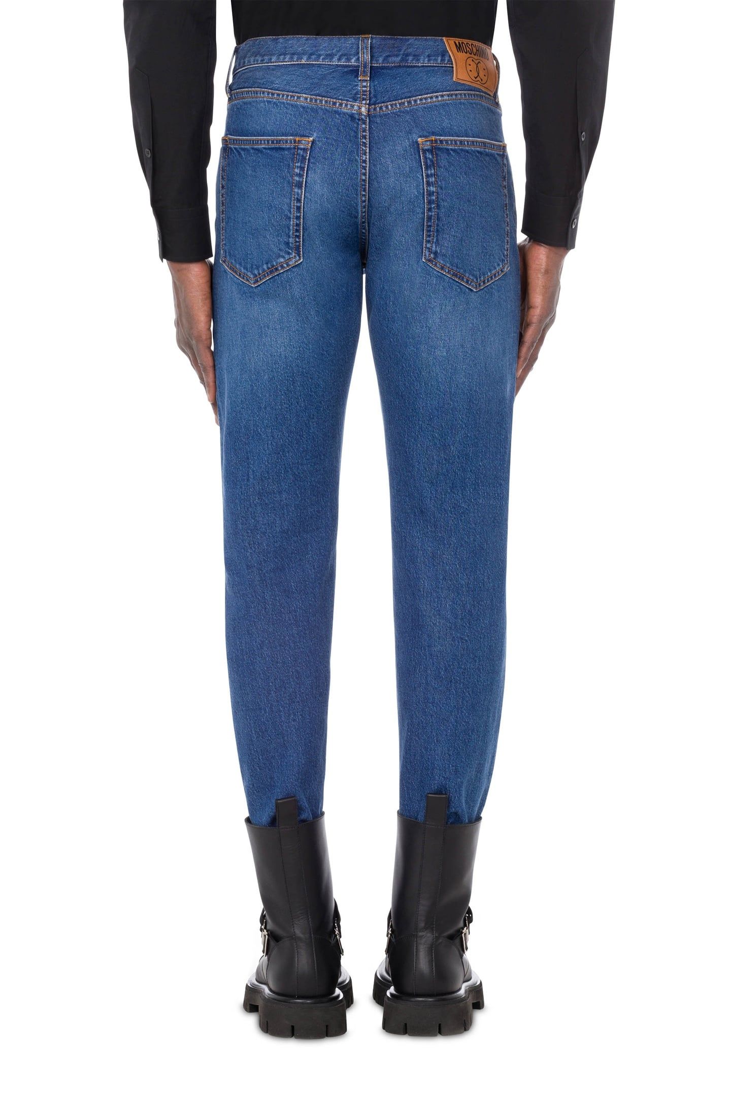 DOUBLE SMILEY® LOGO DENIM TROUSERS BLUE 2