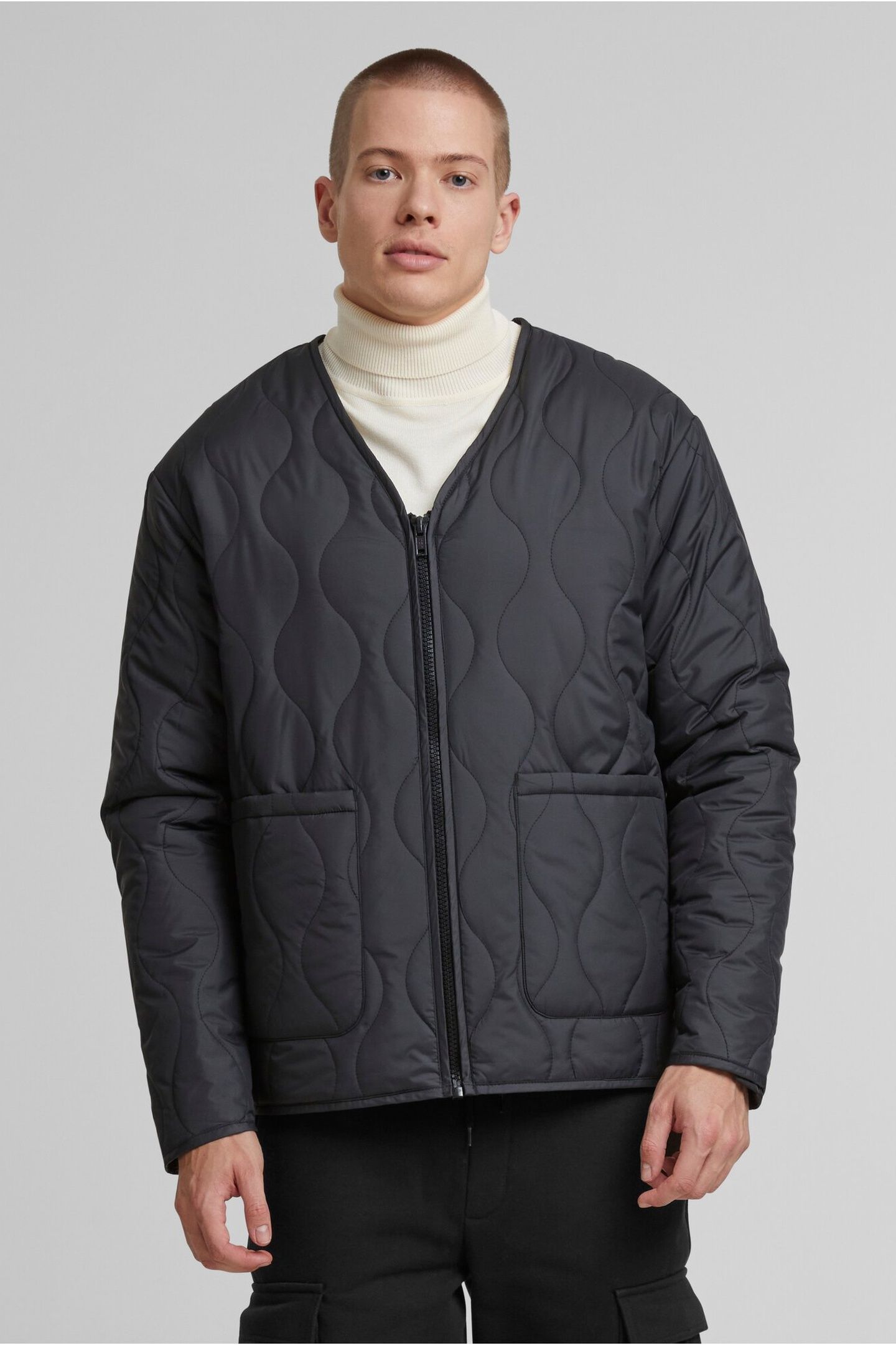 PADDED QUILTING JACKET BLACK 5