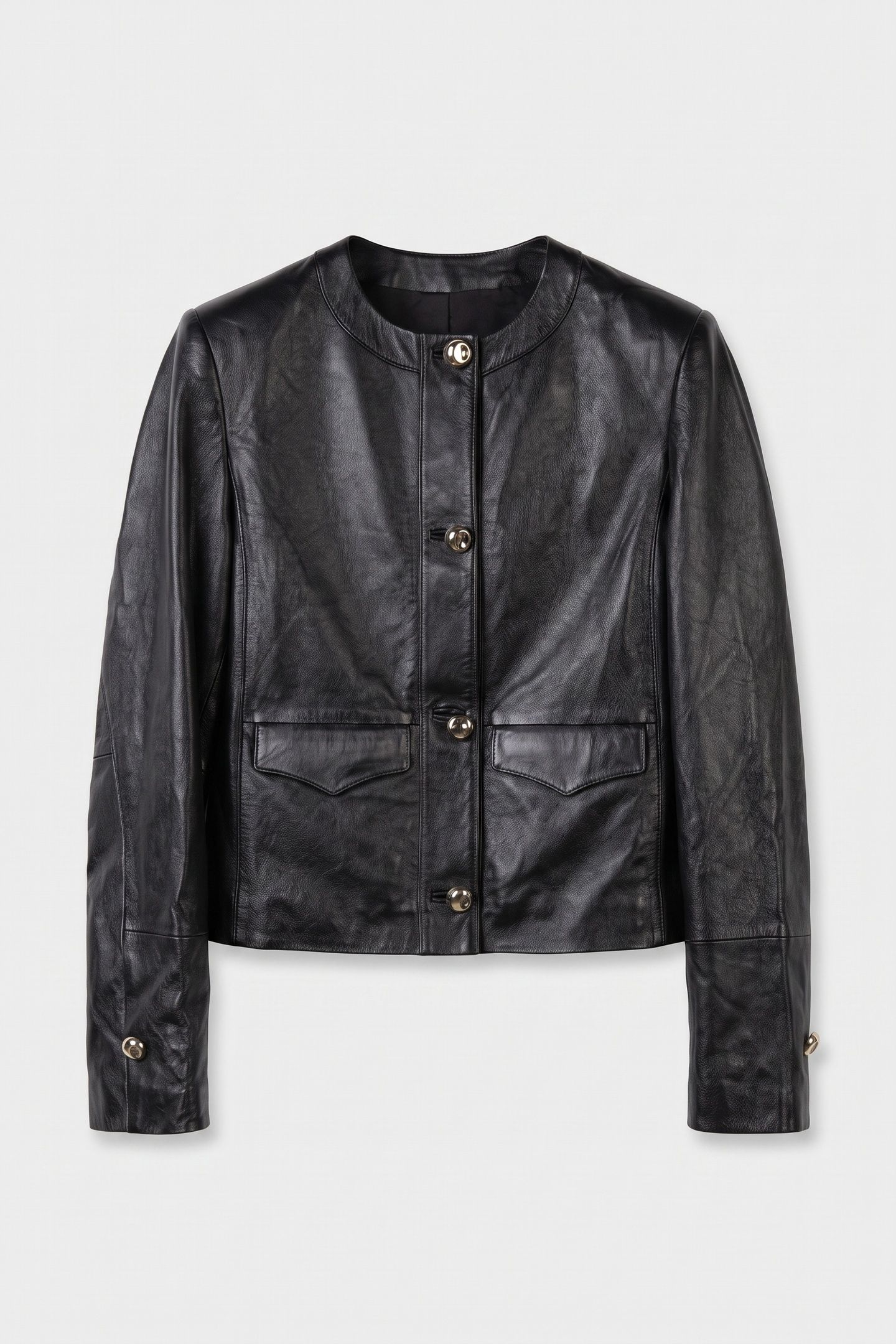ST ORLA LEATHER JACKET BLACK 3