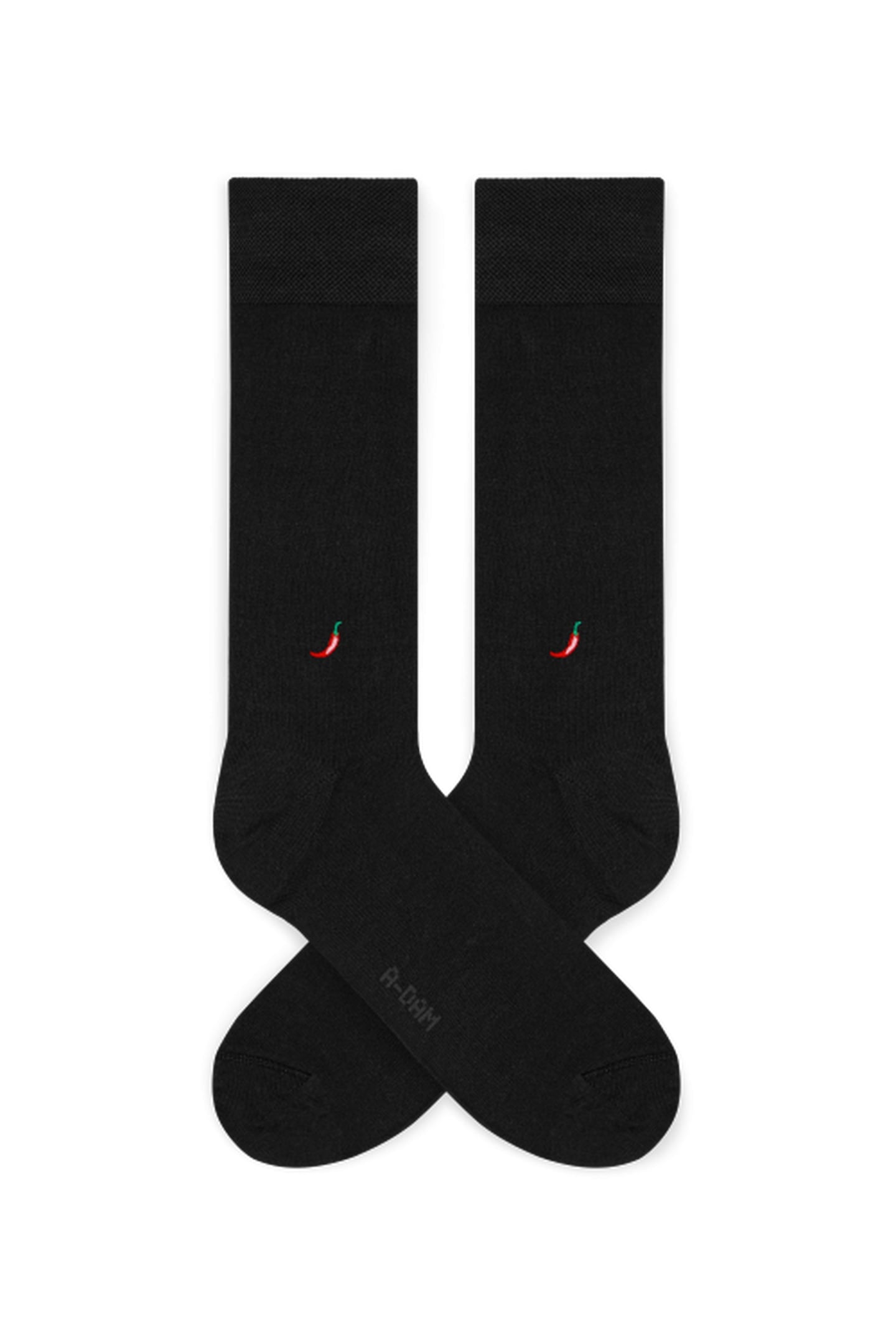 A-DAM 3-PACK DRESS SOCKS BLACK PEPPER BLACK 3