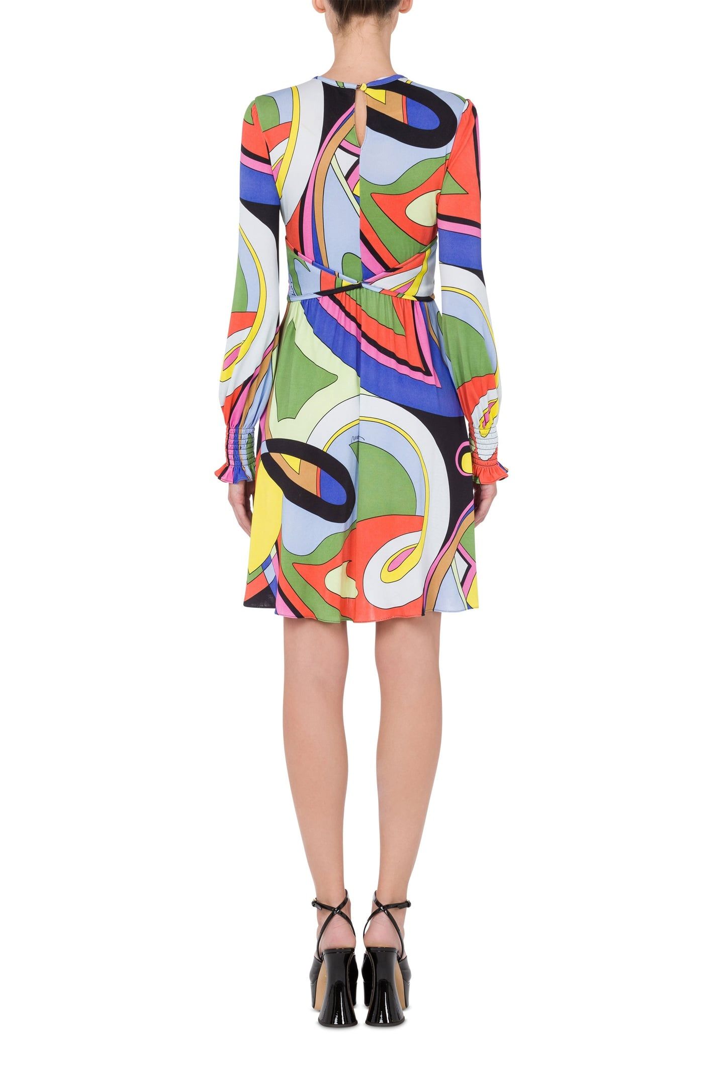 MULTICOLOR PRINT JERSEY DRESS MULTICOLOR 2