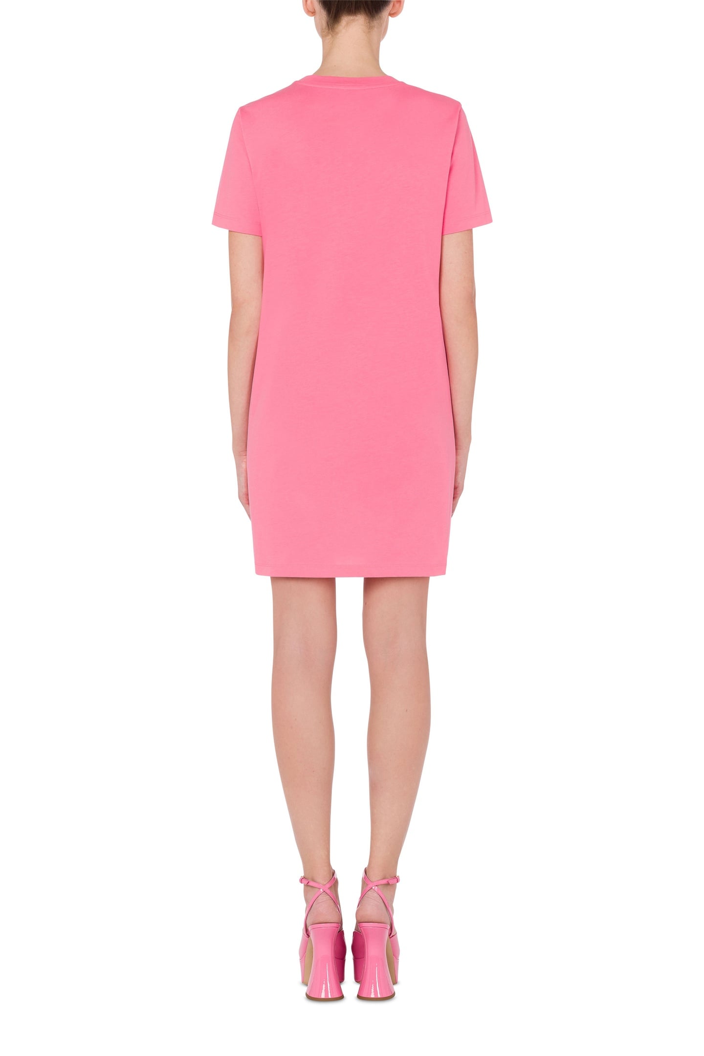 MOSCHINO TEDDY BEAR ORGANIC JERSEY DRESS PINK 2