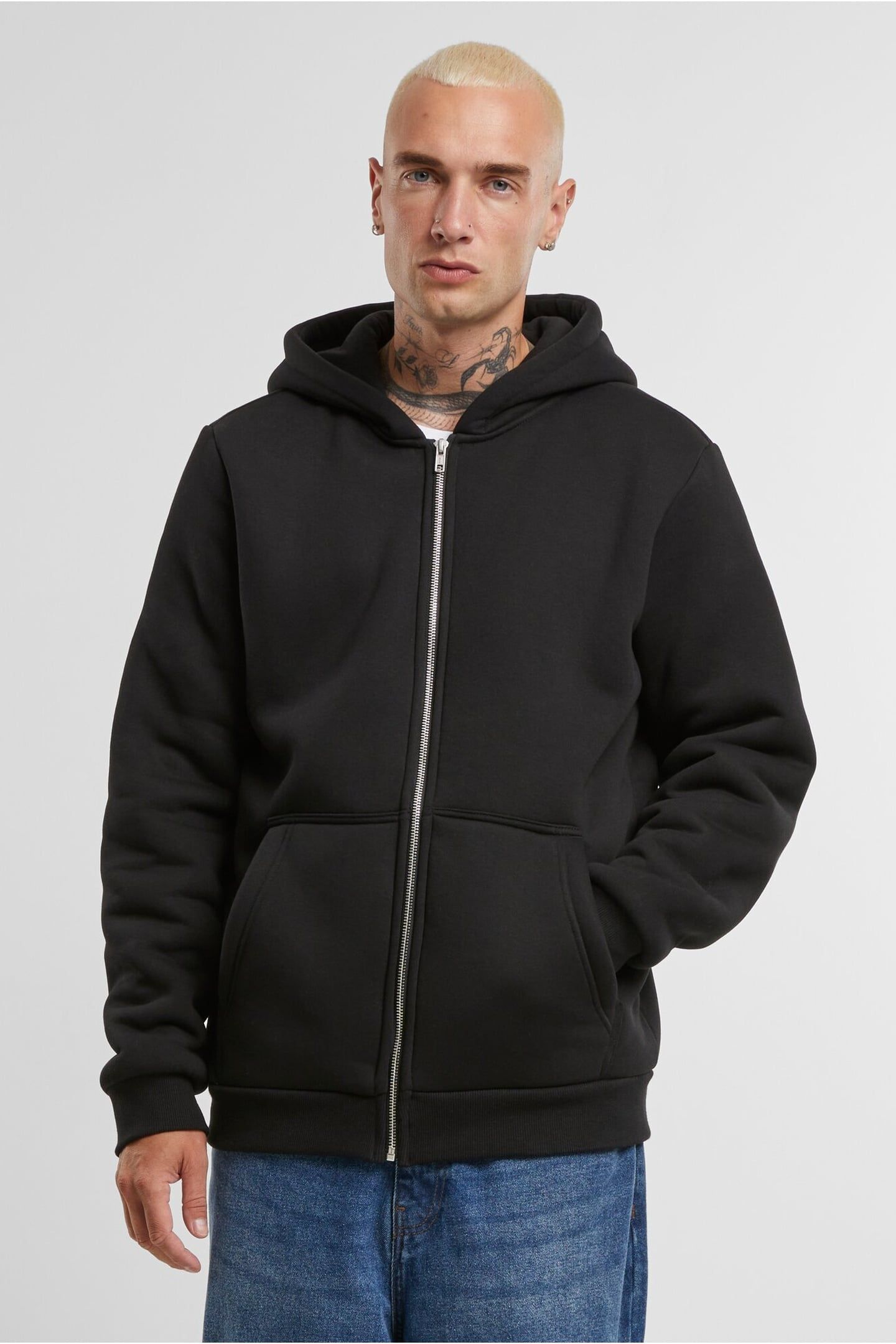 BONDED SHERPA ZIP HOODY BLACK 6