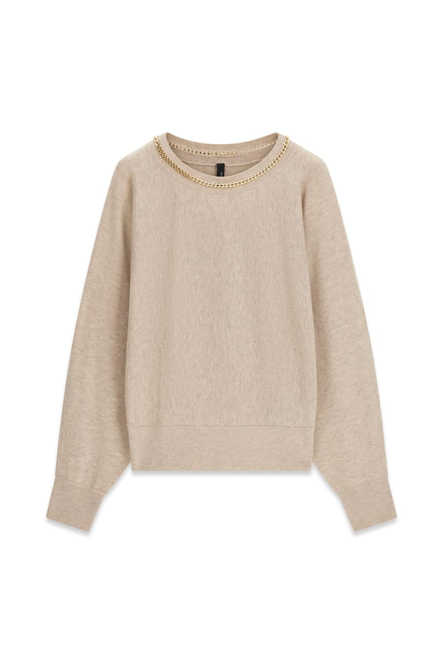 ABEL CN DOLMAN SLEEV VELVET TAUPE MULTI 4